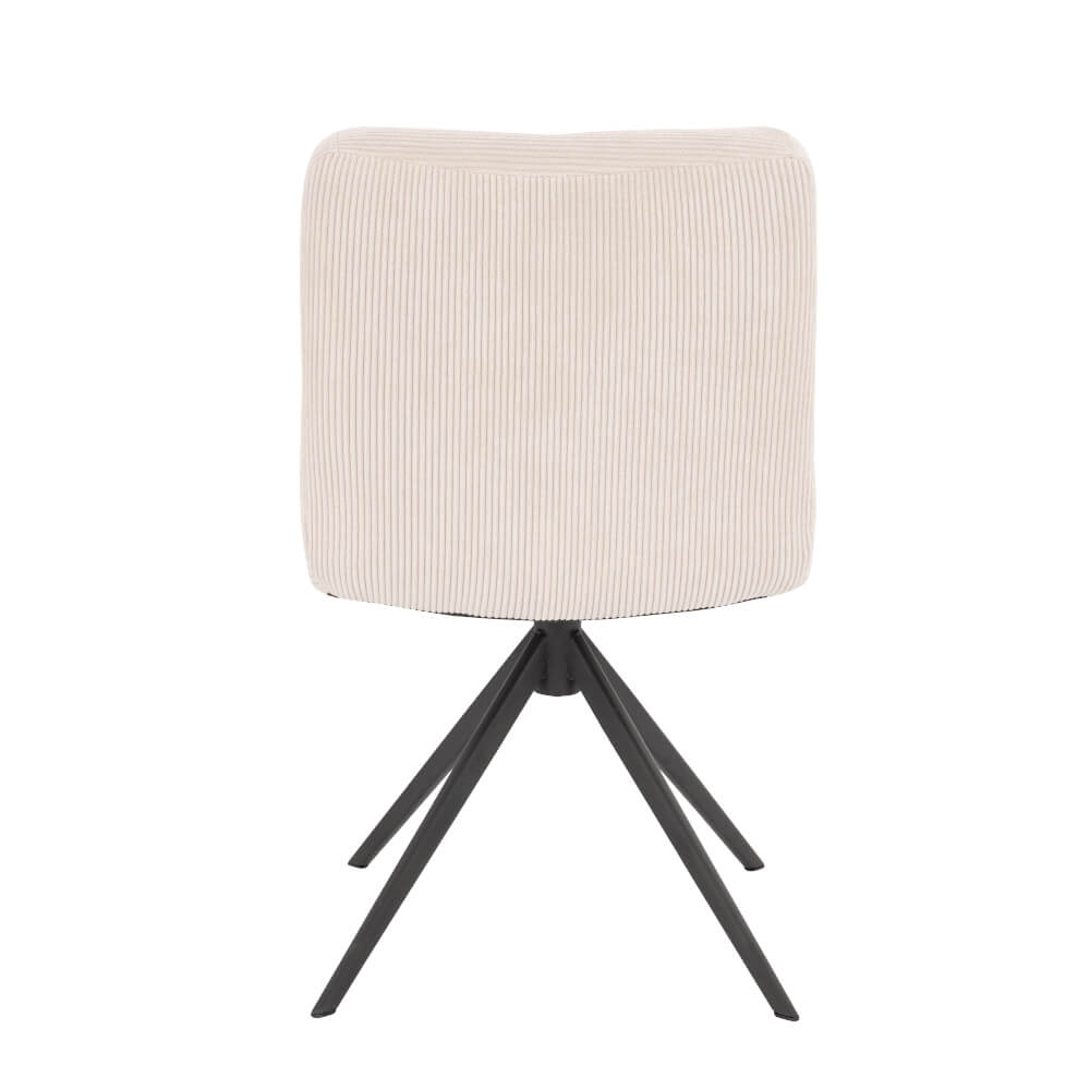Esszimmerstuhl drehbar CordNODA – 6er Set Creme