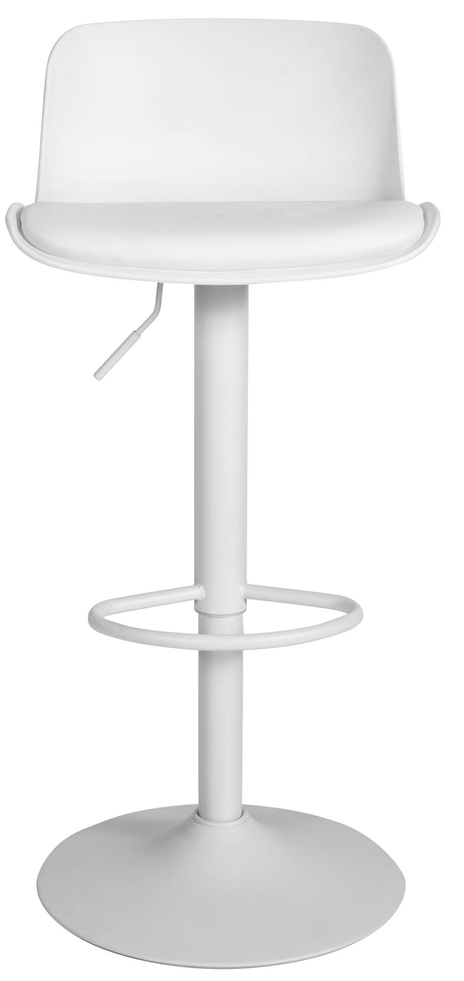 2er Bartisch Set Velor Kunstleder, weiß