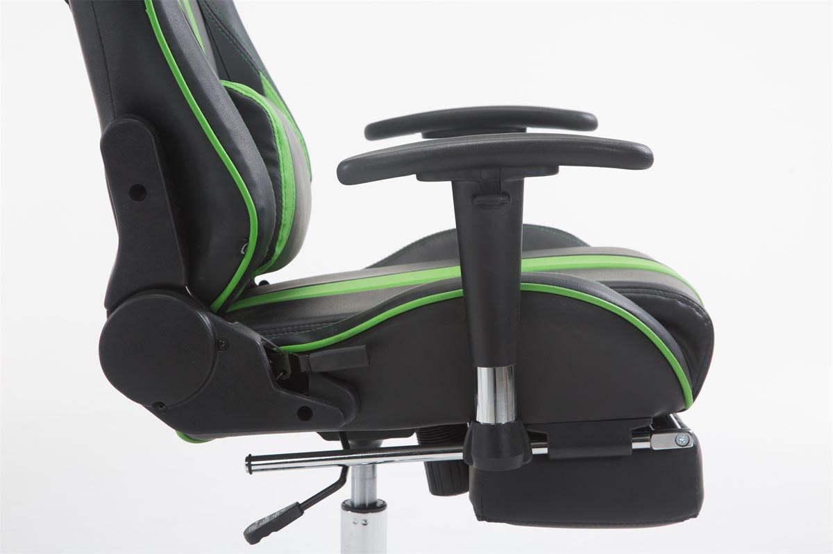 Racing Bürostuhl Limit mit Fußablage, schwarz/grün