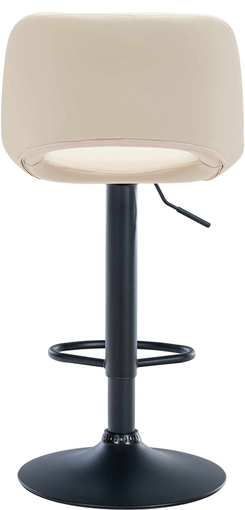 2er Set Barhocker Camden Kunstleder schwarz, creme