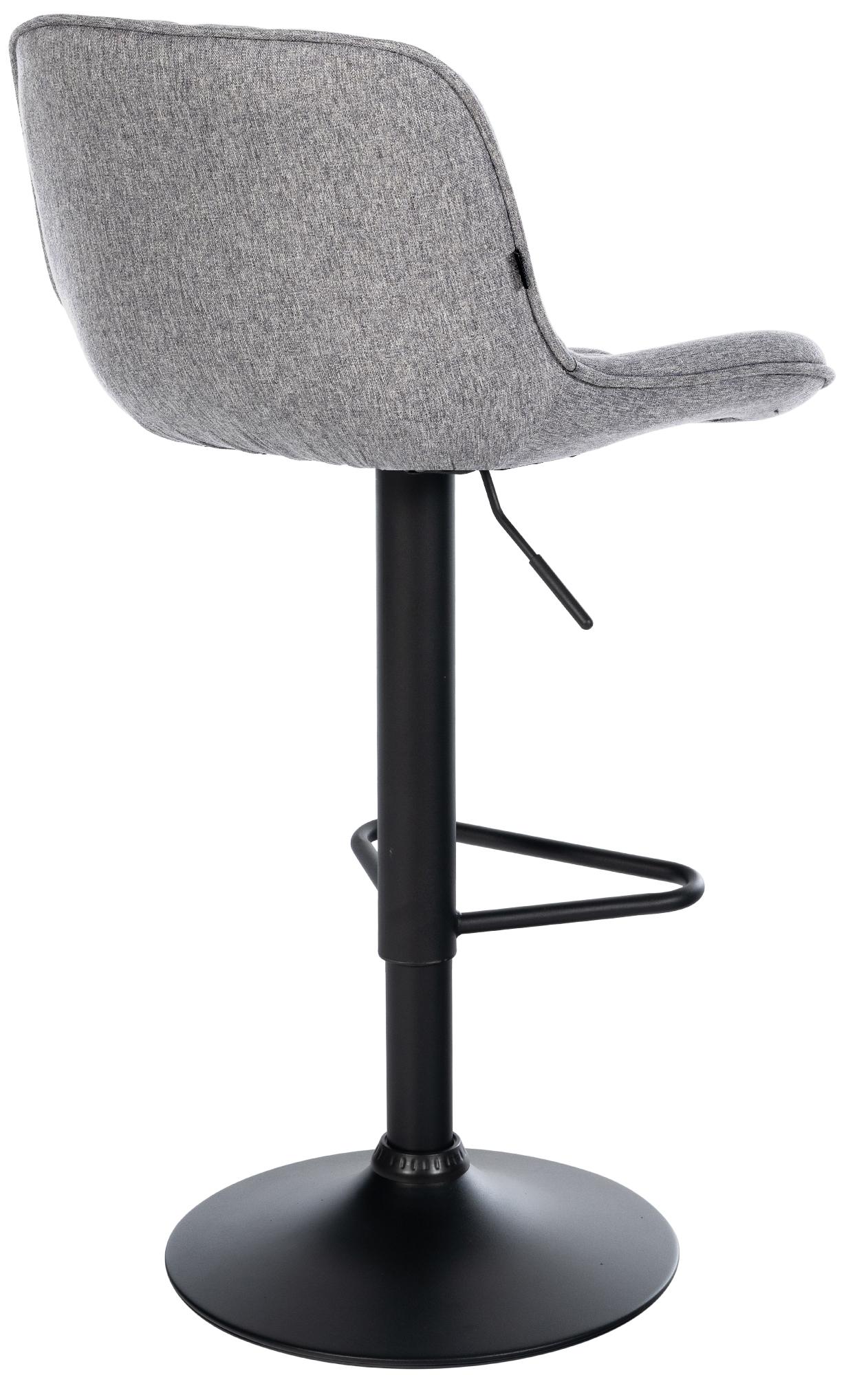 Barhocker Kasson Stoff, grau