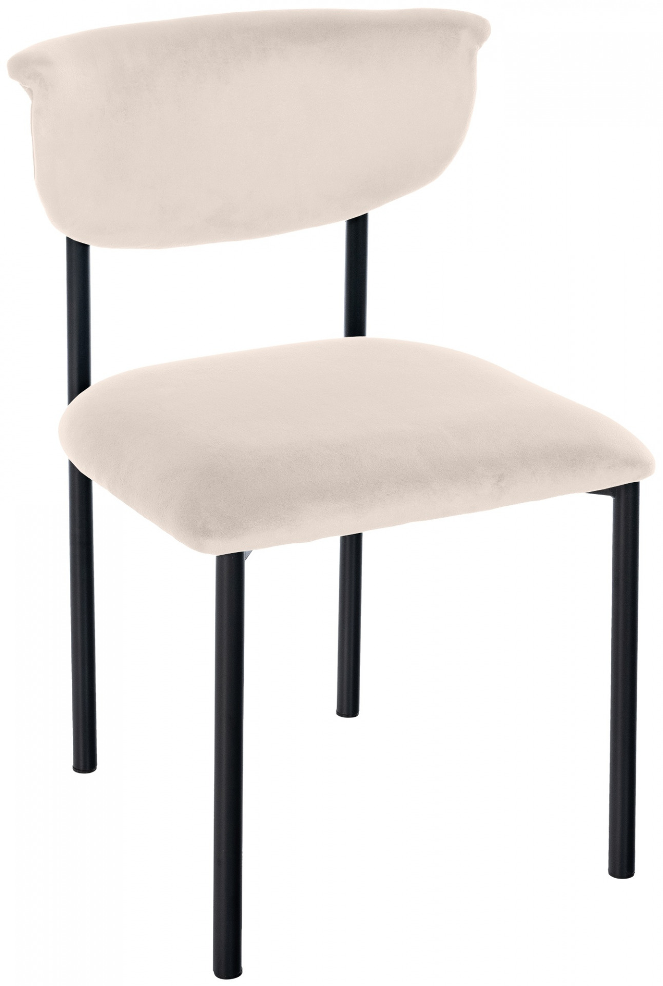 Besucherstuhl Gambell Samt, creme