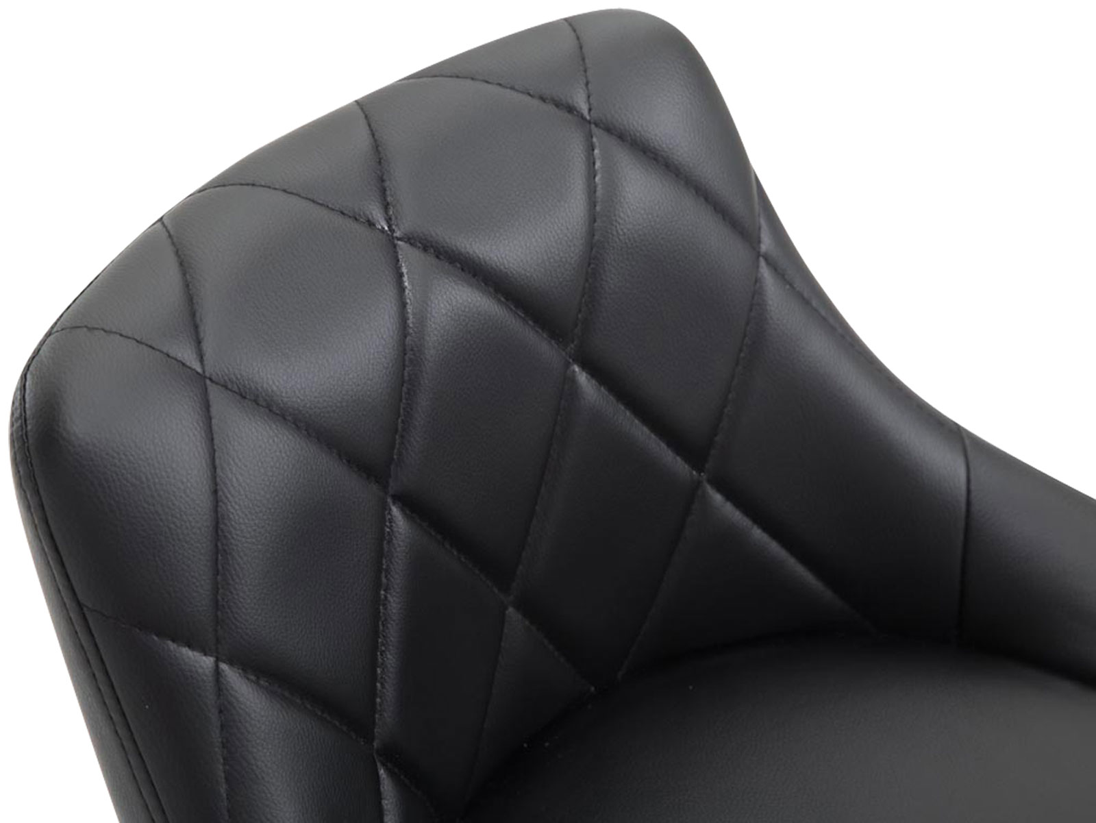 Barhocker Lazio Kunstleder chrom, schwarz