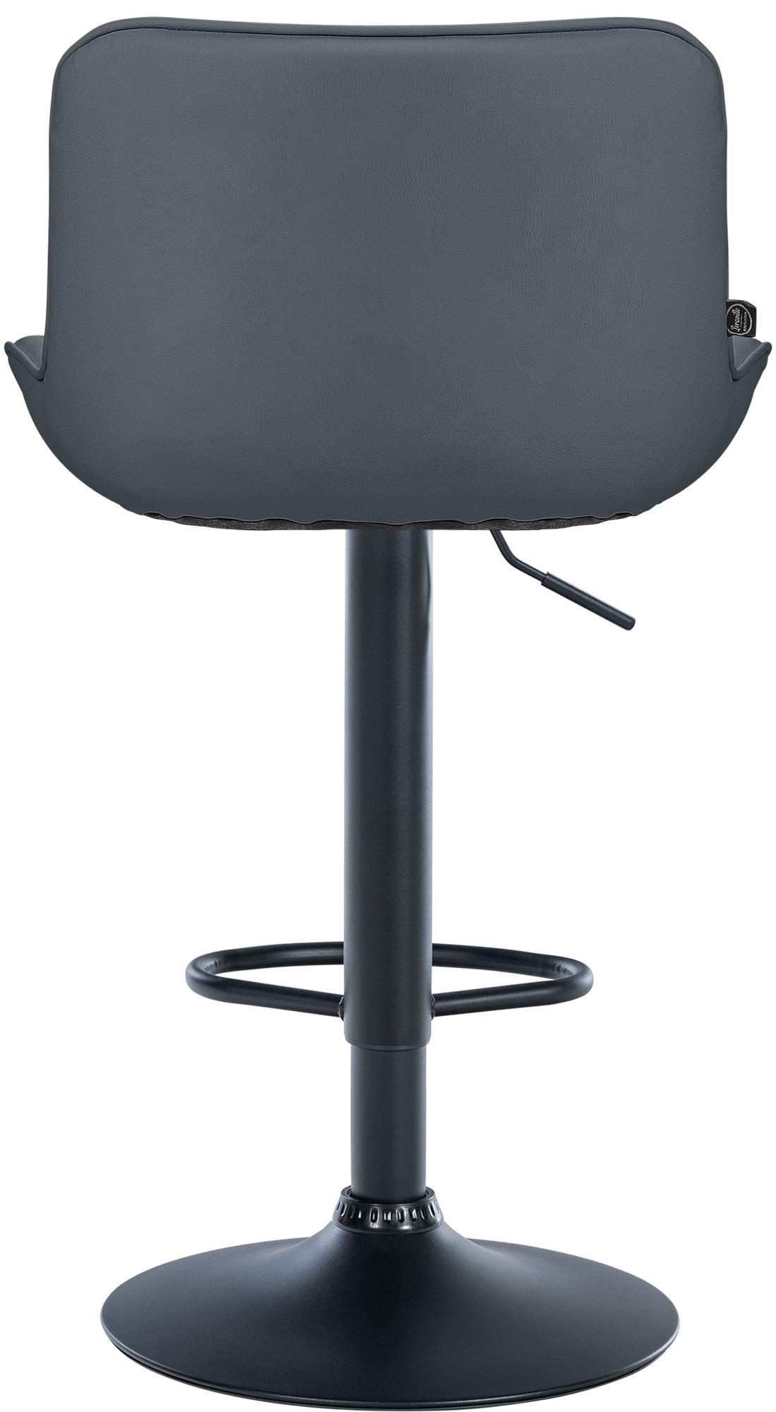 2er Set Barhocker Vonore Kunstleder schwarz, grau