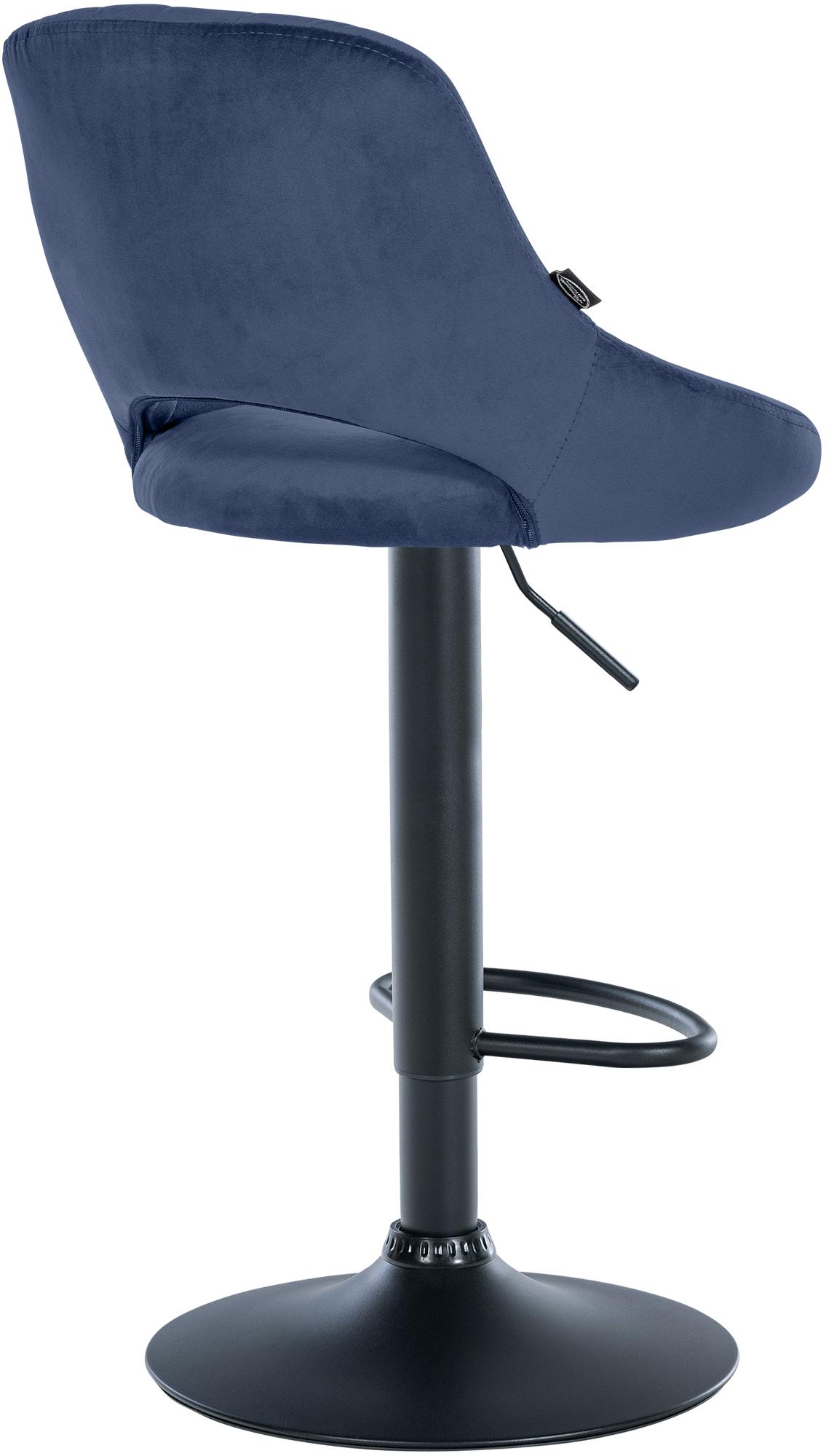 2er Set Barhocker Milet Samt B, blau