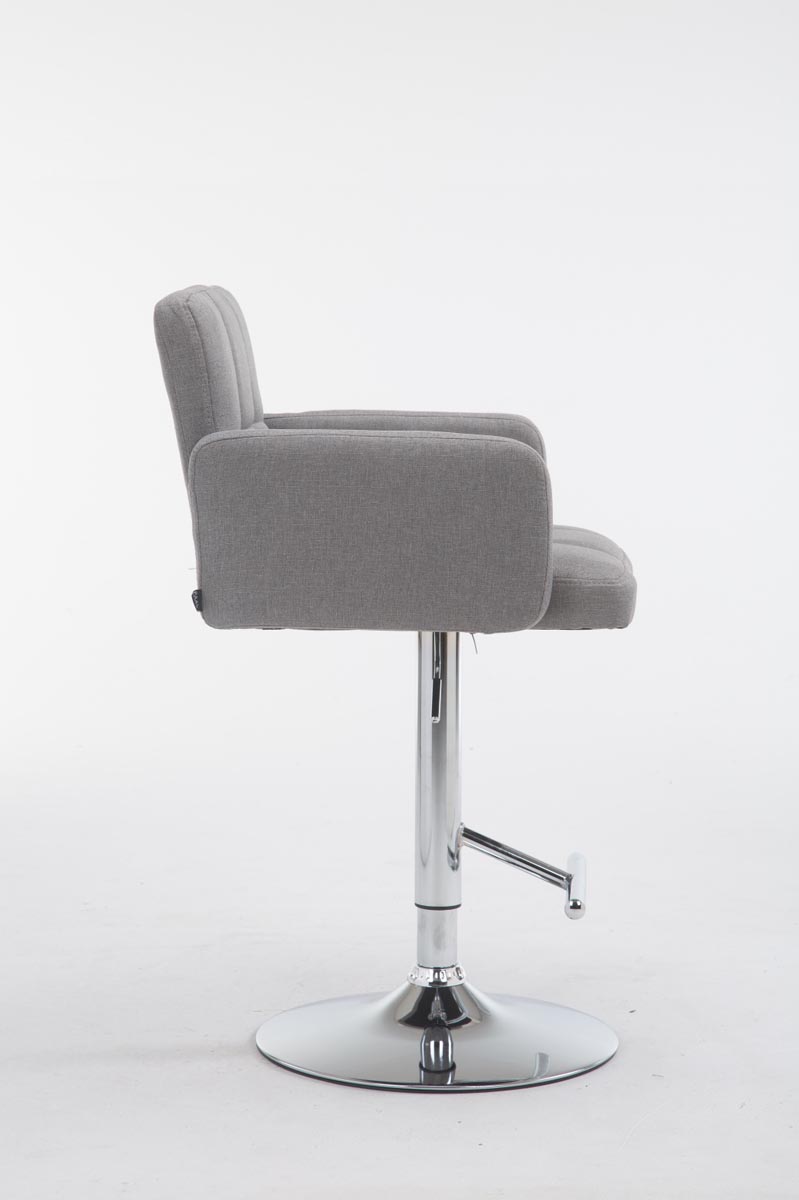 Barhocker Los Angeles Stoff C, grau