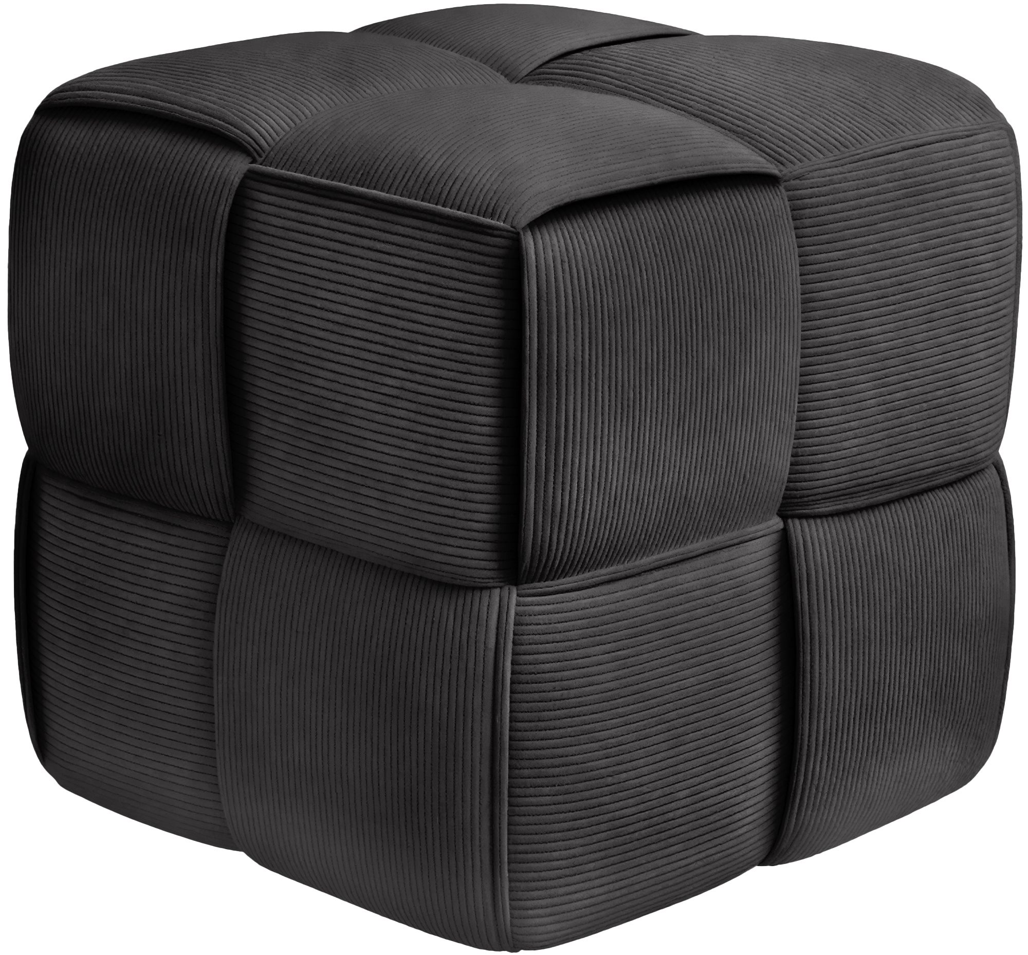 Sitzhocker Forinta Cord, dunkelgrau
