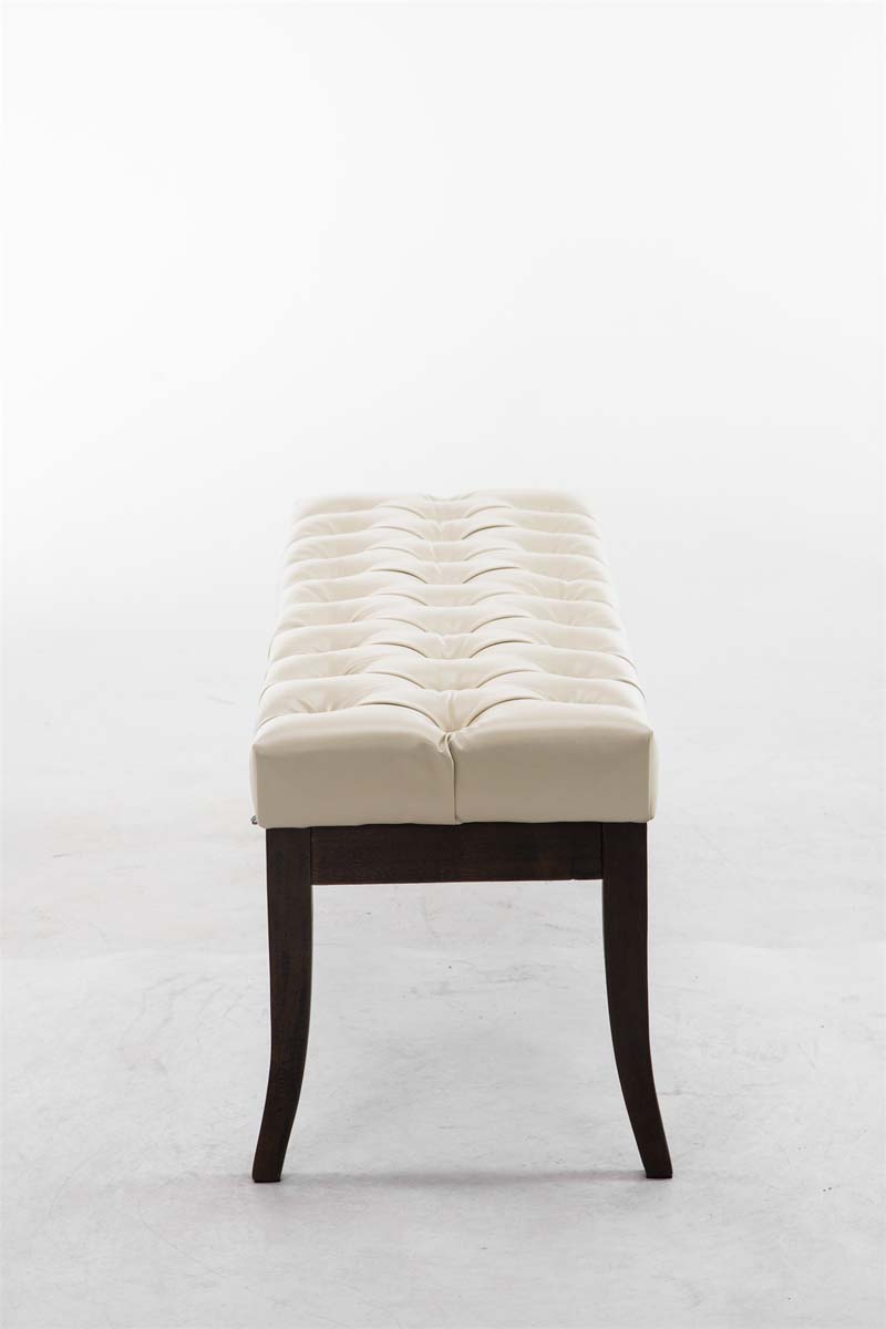 Sitzbank Ramses Kunstleder antik-dunkel 120, creme