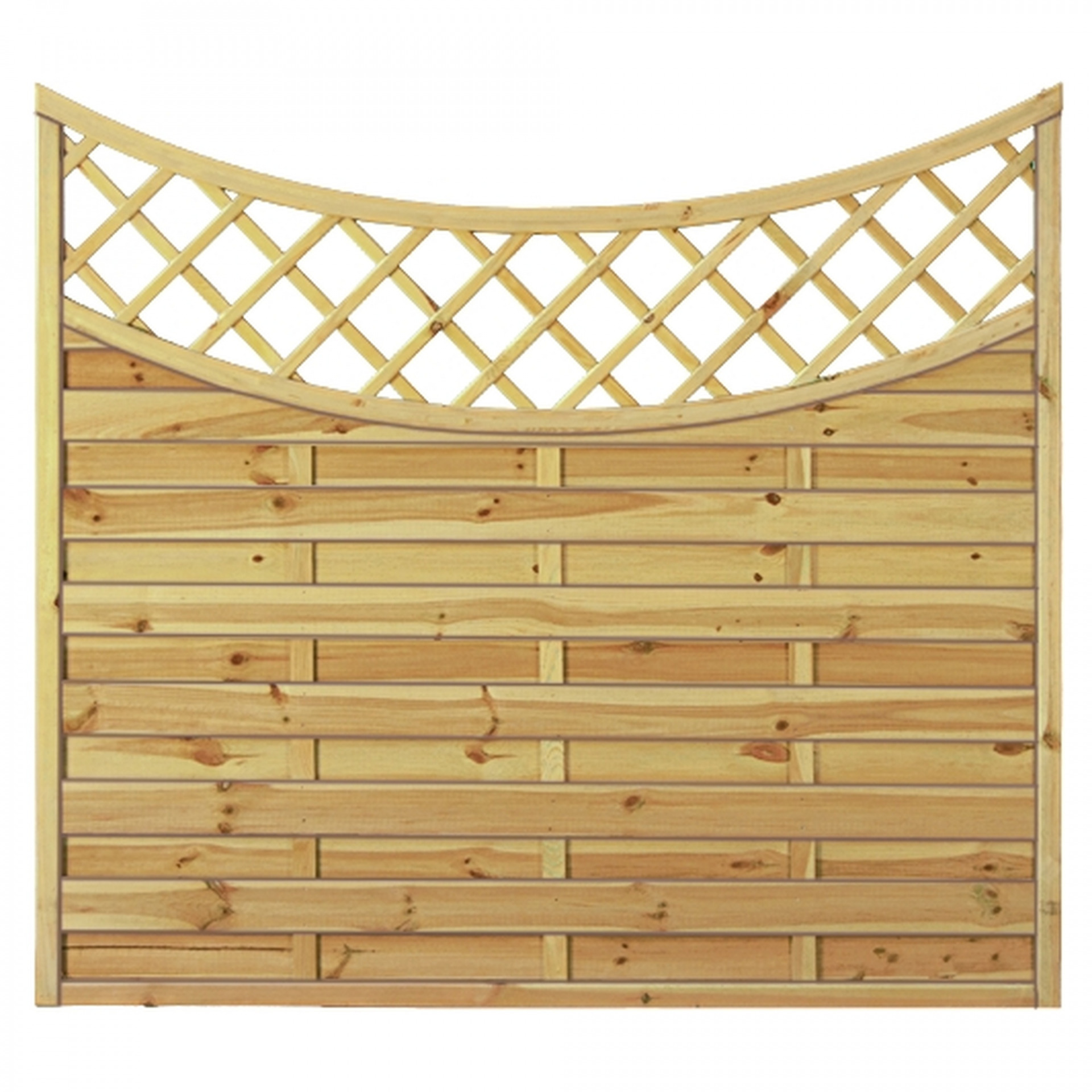 Maxi-Doppelbogen-2 180 x 160/140 cm, Rahmen 45/45 mm, kdi grün, Lamellen geriffelt & geschraubt