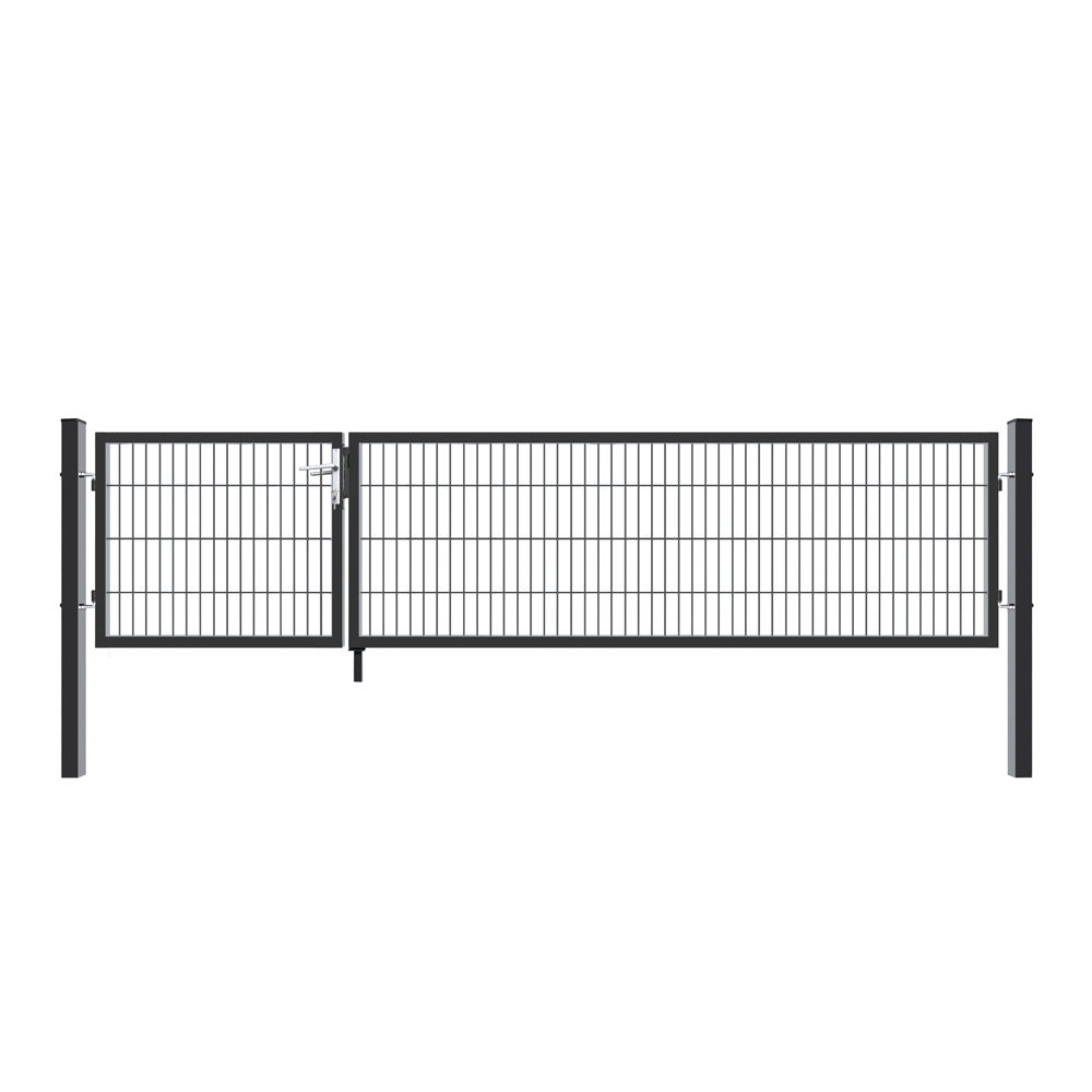 Doppelflügel Gartentor ADITUS - 100 x 350 cm Anthrazit
