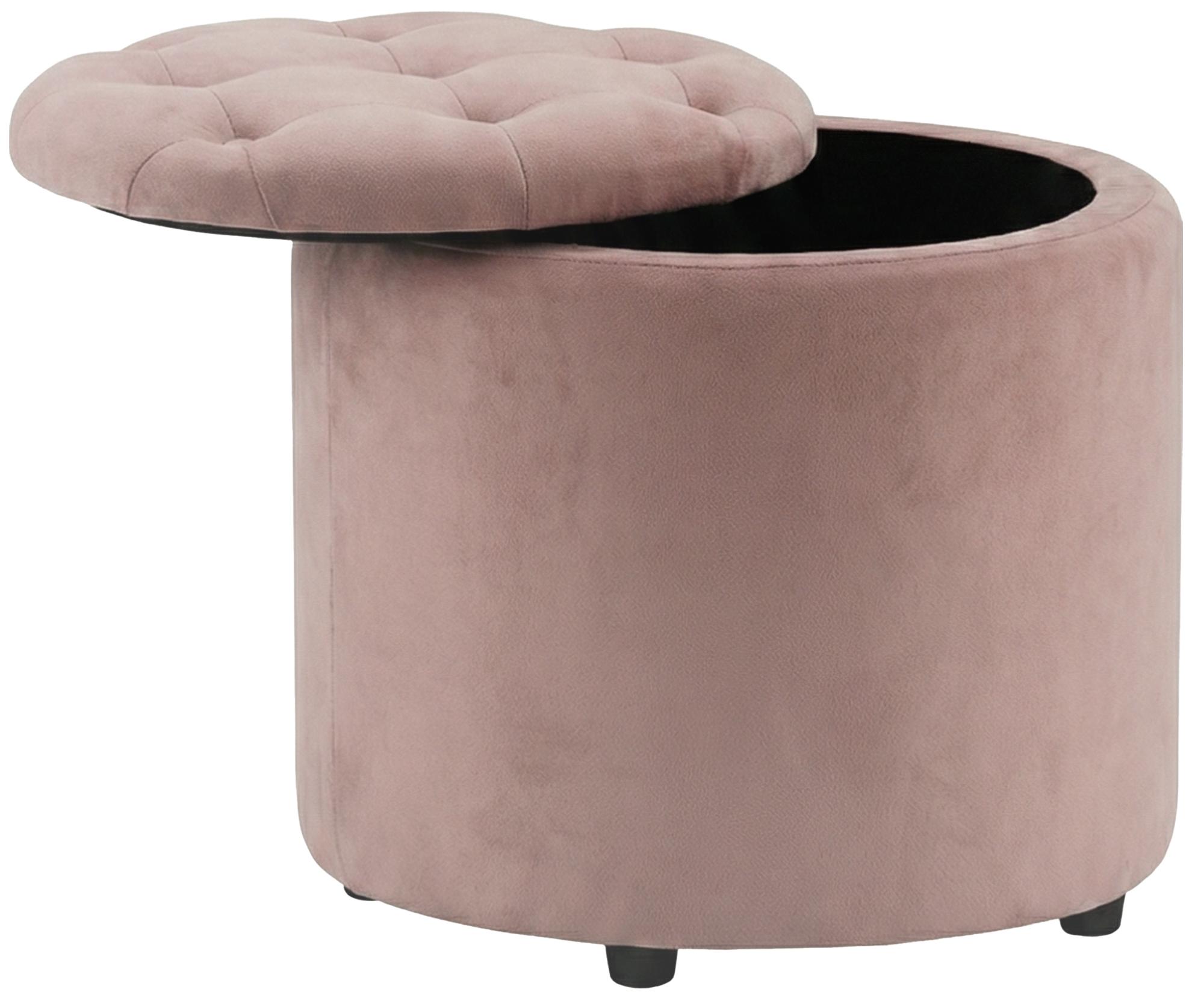 Sitzhocker Pantin Samt, rosa