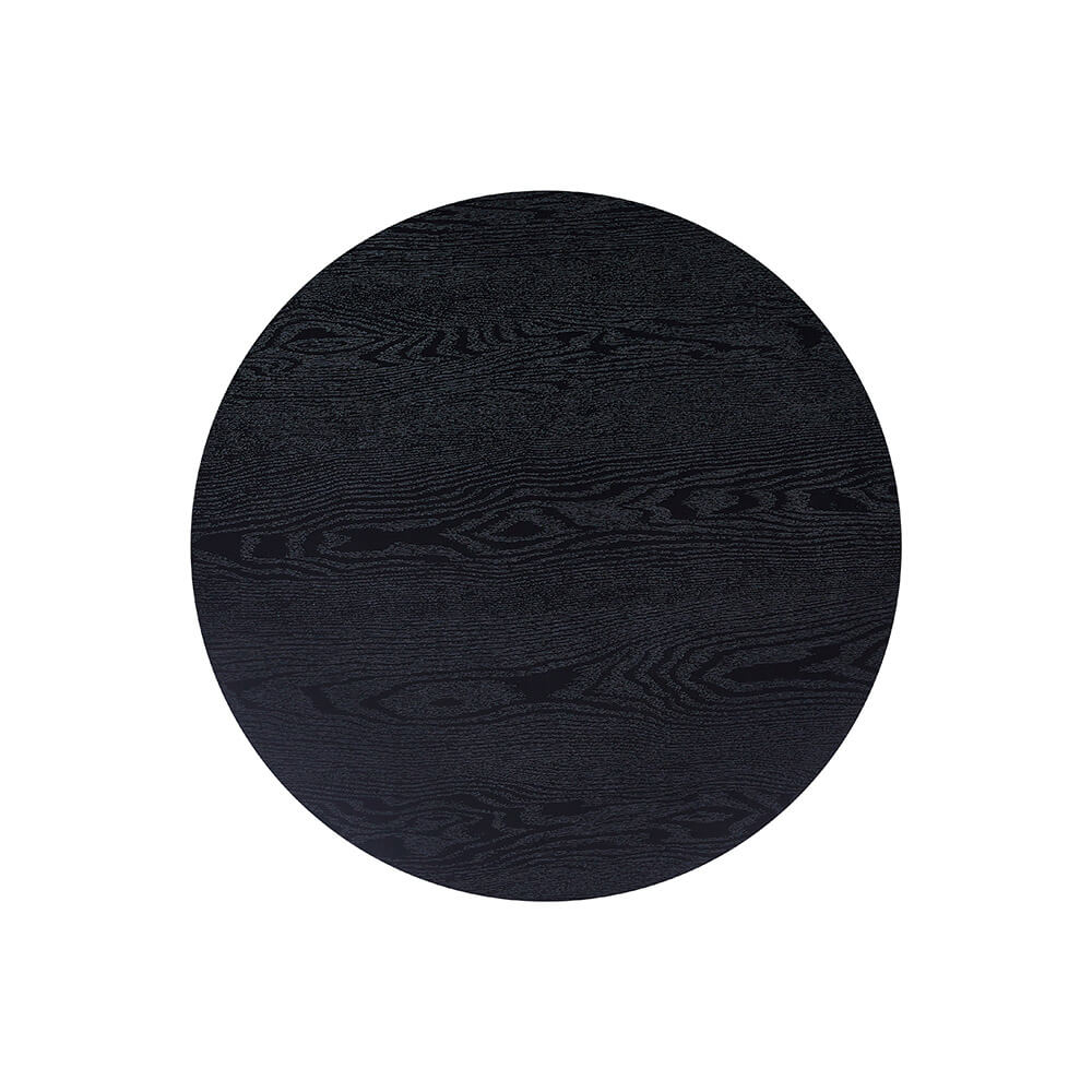 Couchtisch Rund NOVARA - 88 x 47 cm Dark Oak