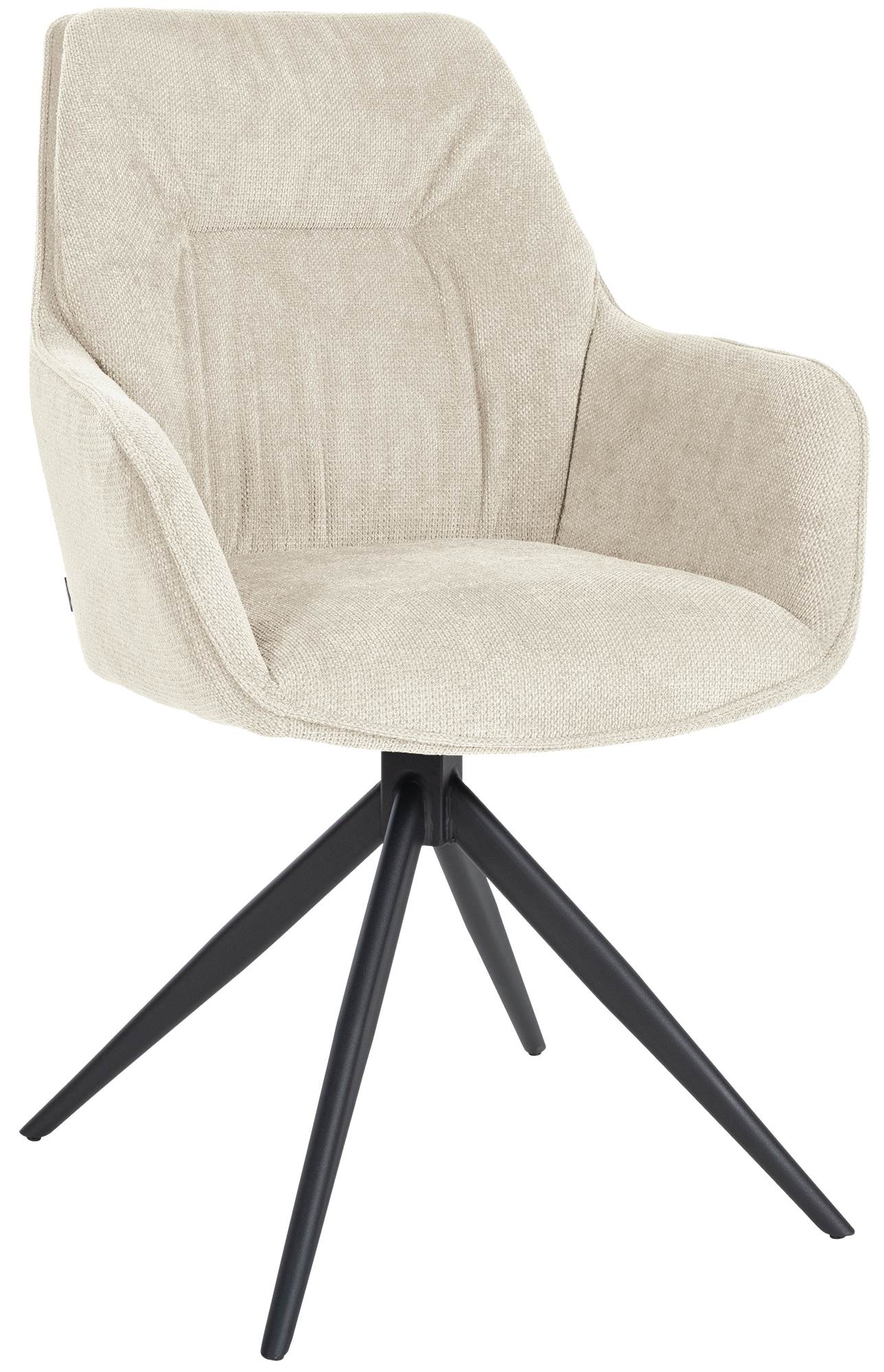 Esszimmerstuhl Jules Stoff, creme