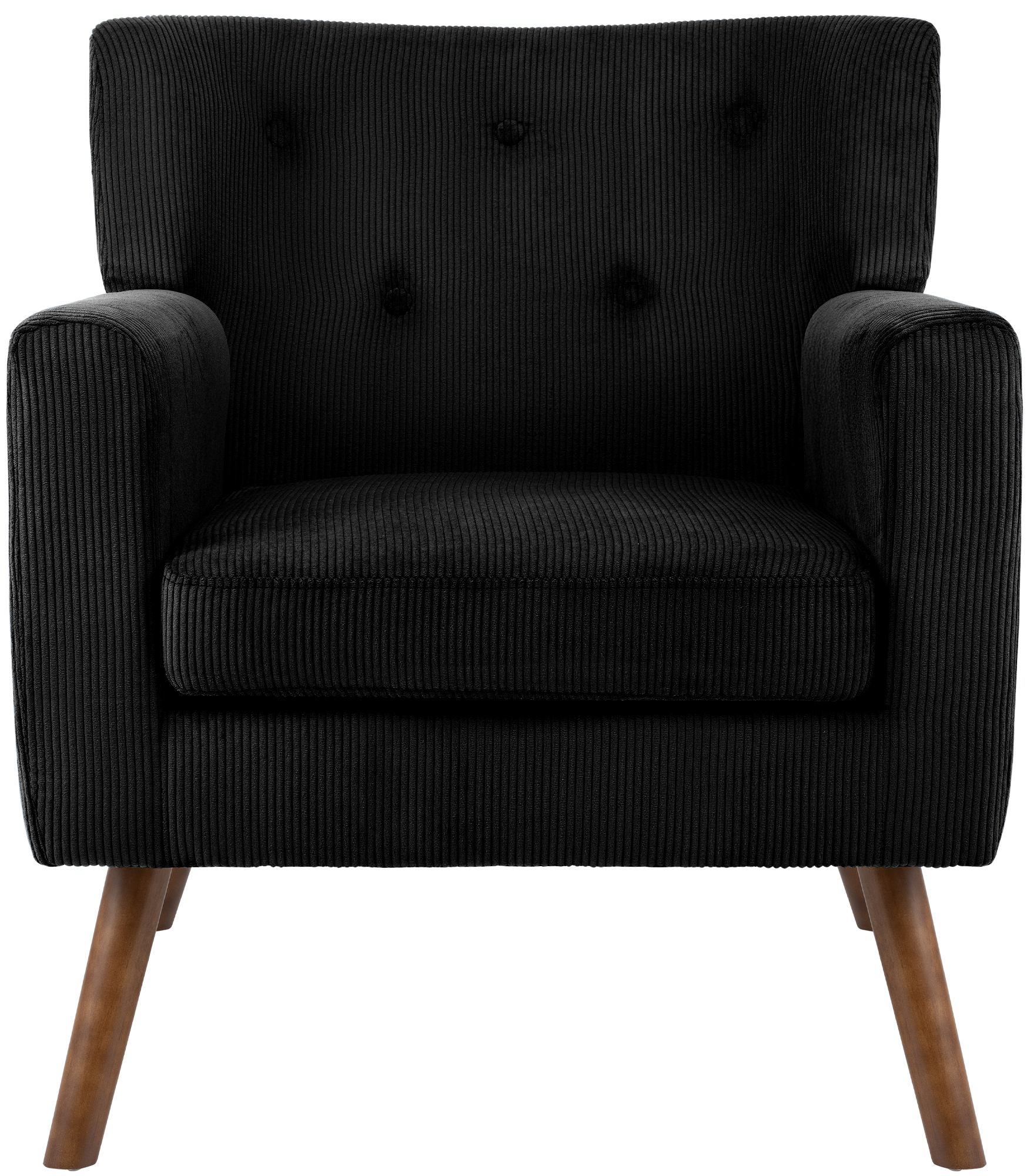 Sessel Kioni Cord, schwarz