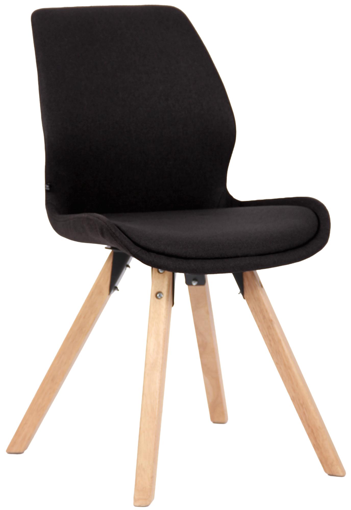 Stuhl Luna Stoff, schwarz