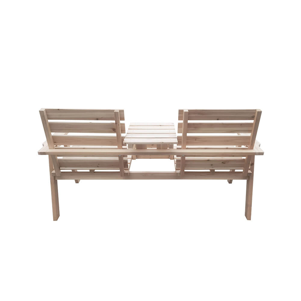Gartenbank REYA – 2-Sitzer aus Holz