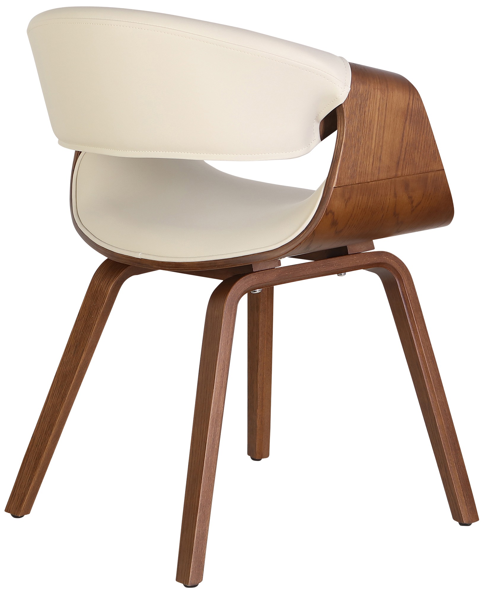 Esszimmerstuhl Foley Kunstleder Eiche, creme