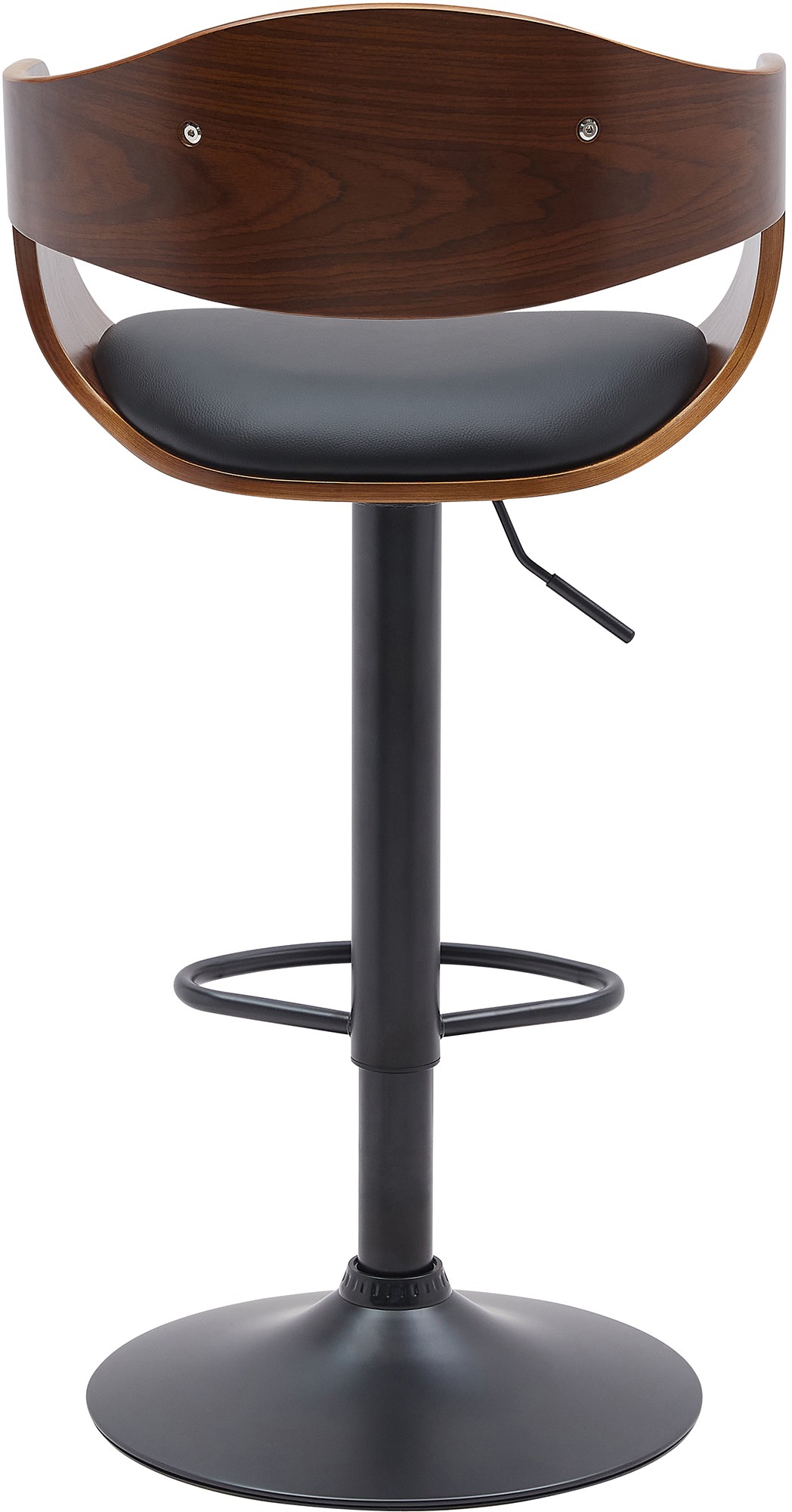 Barhocker Kingston B Kunstleder, walnuss/schwarz