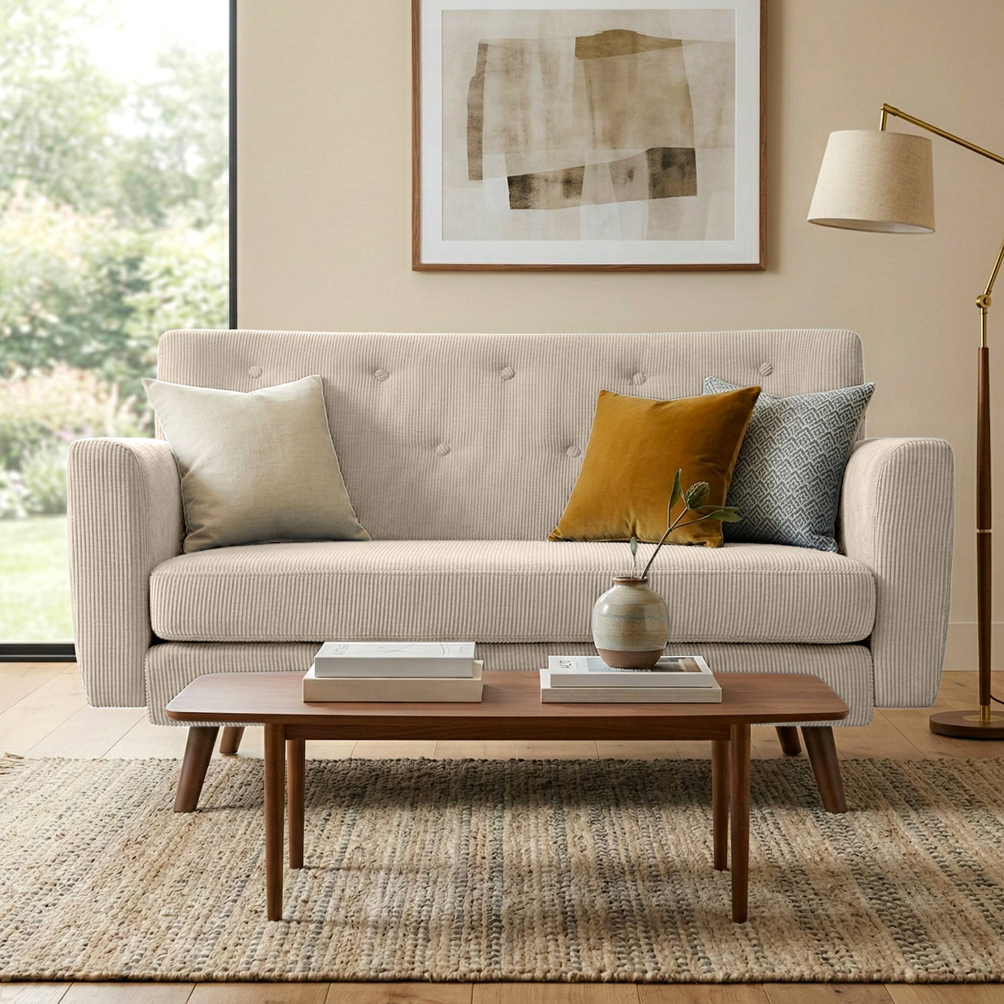 Sofa Kioni Cord, creme