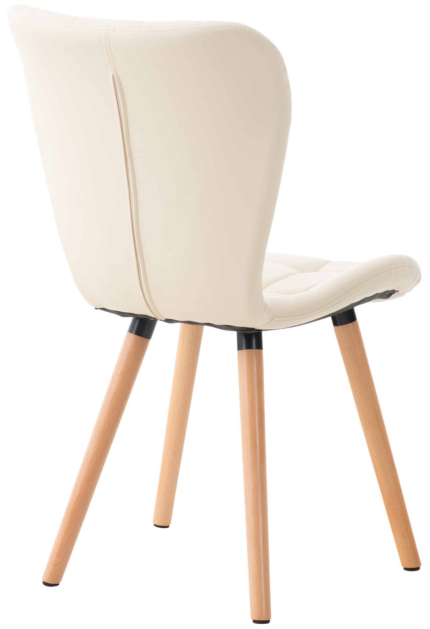 2er Set Stuhl Elda Kunstleder, creme