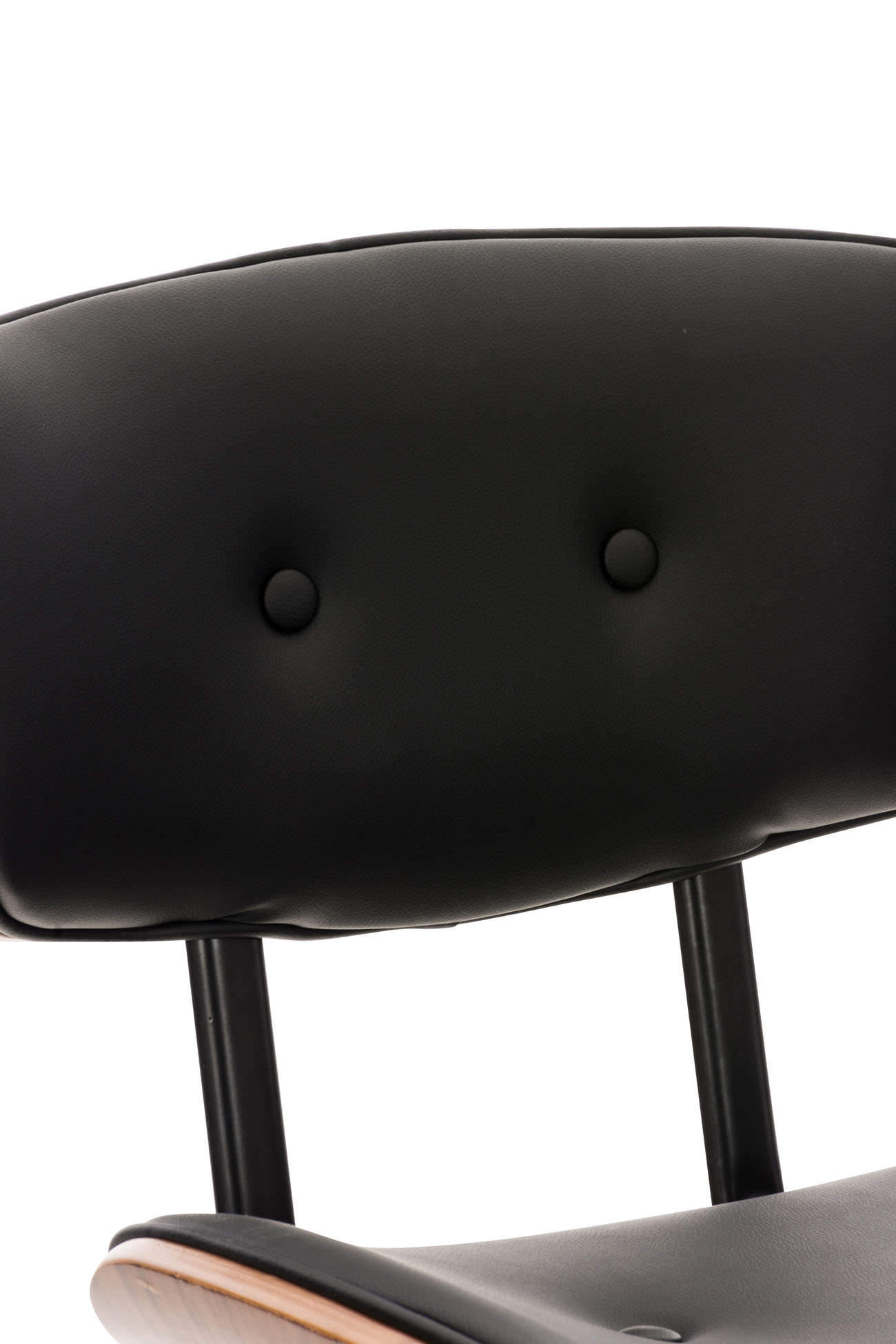 2er Set Barhocker Sarnia Kunstleder, walnuss/schwarz