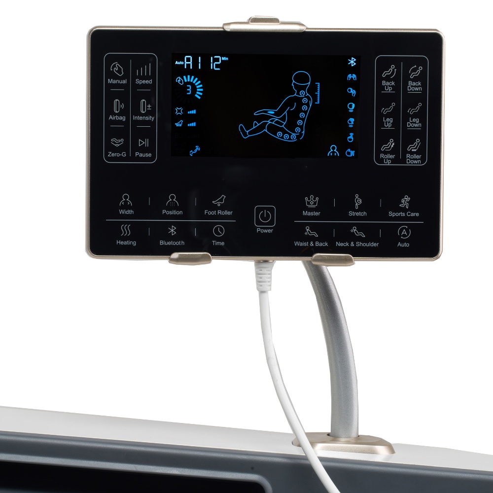 Massagesessel mit Zero-Gravity-Funktion ELVORA - Weiß