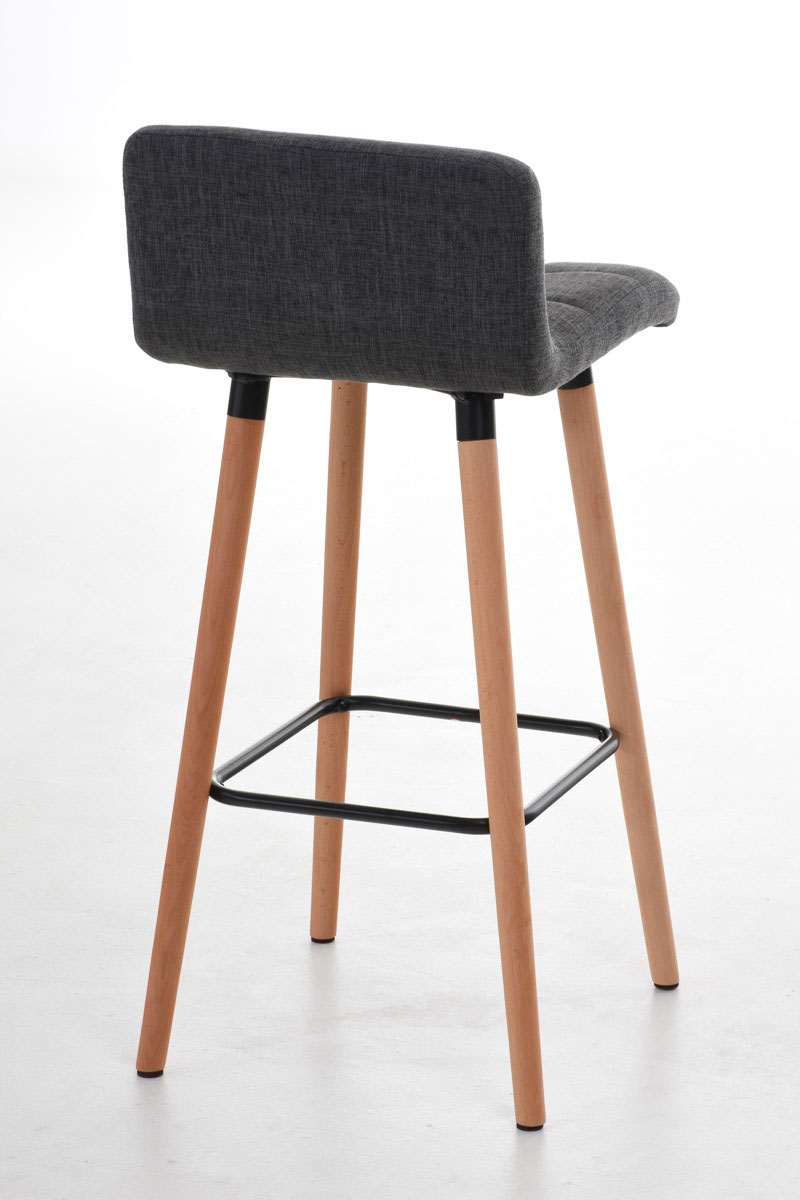 2er Set Barhocker Lincoln Stoff natura, hellgrau