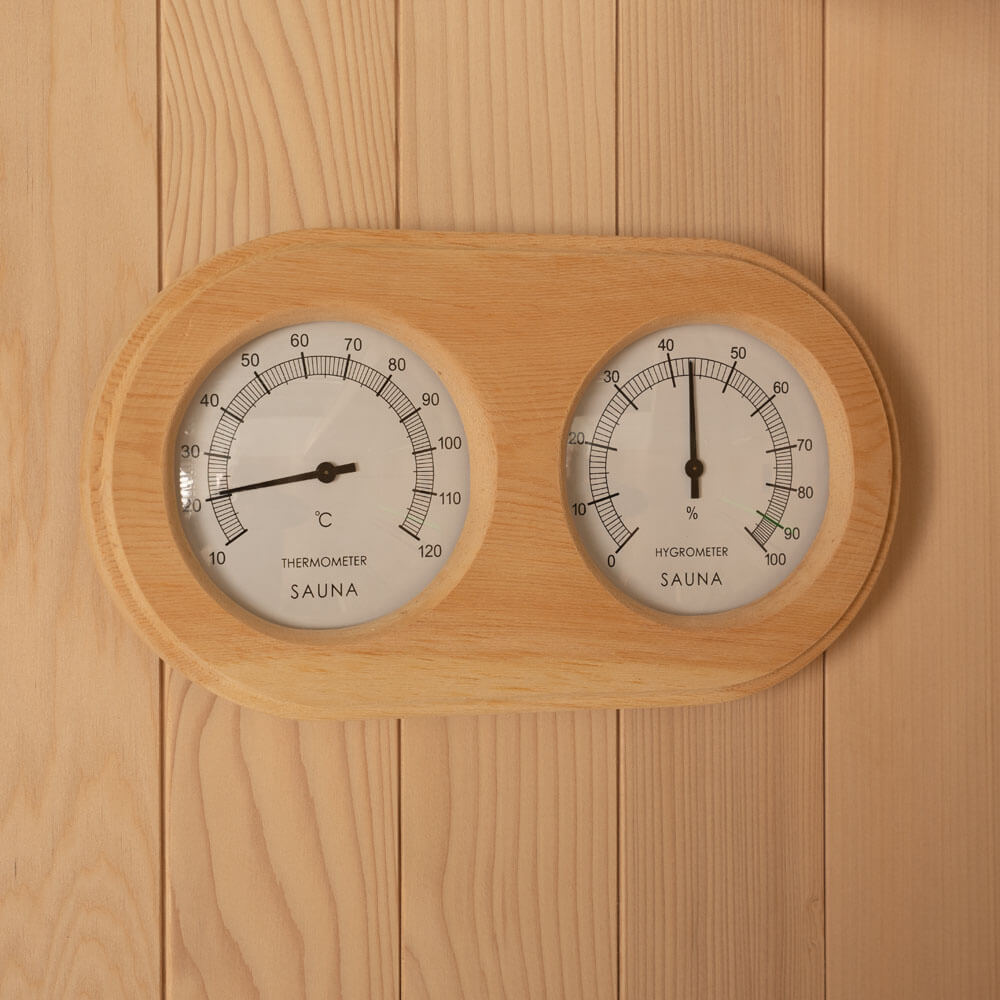Traditionelle Sauna OMAHA - 180 x 150 cm für 4 Personen