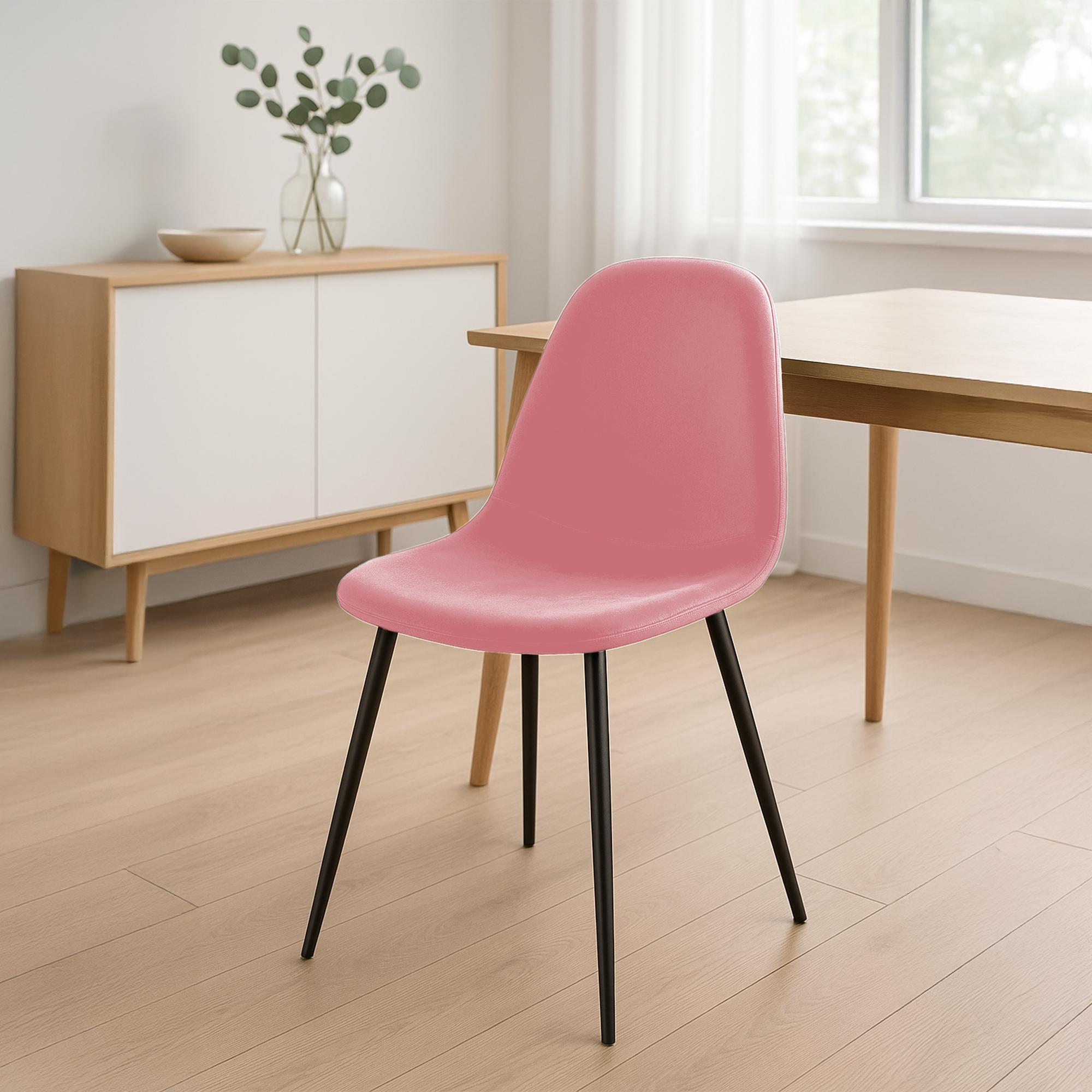 Esszimmerstuhl Napier Samt, pink