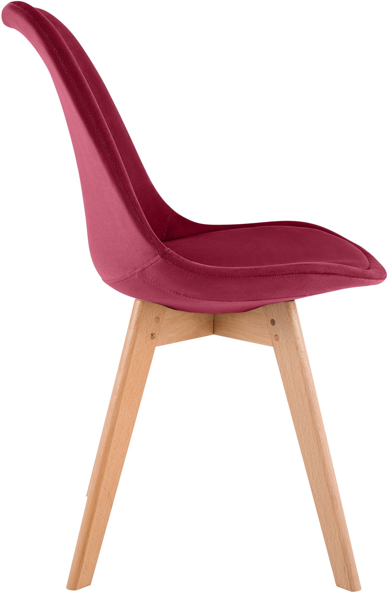 Stuhl Linares Samt, rot