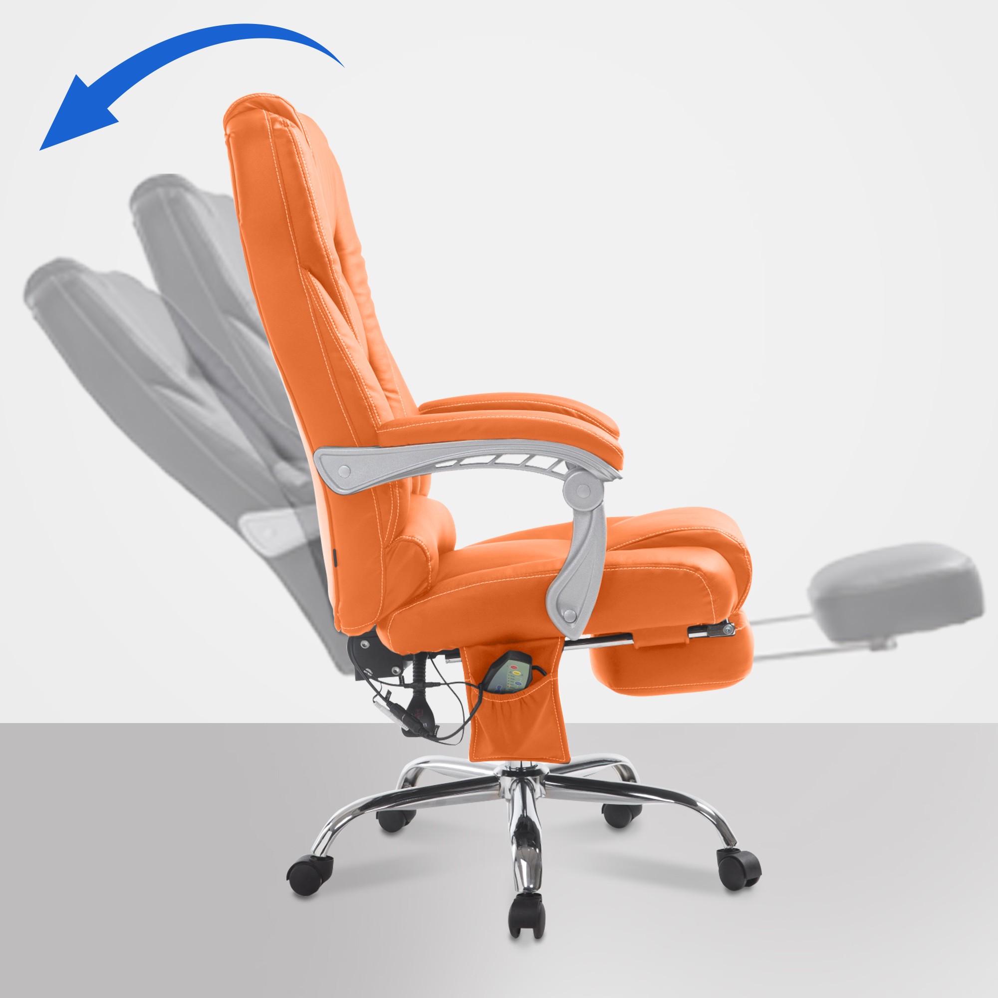Bürostuhl Pacific mit Massagefunktion V2, orange