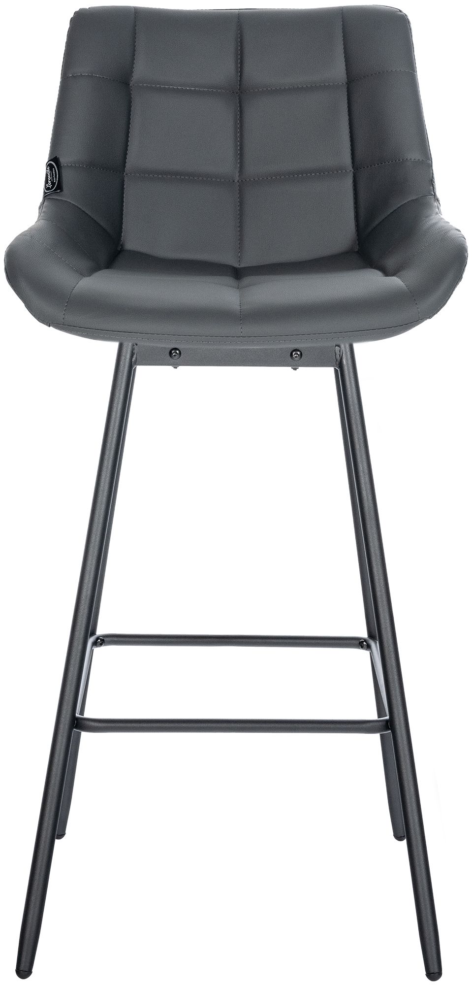 Barhocker Weston Schwenkbar Kunstleder, grau