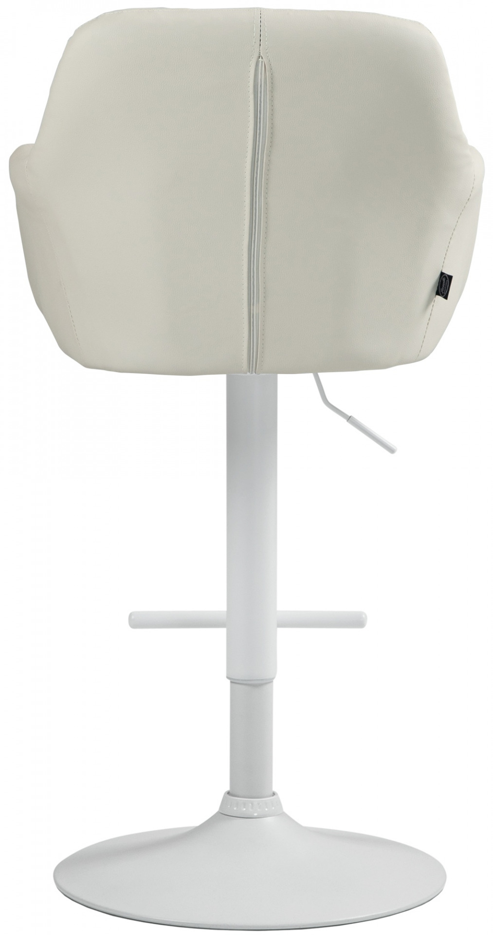 Barhocker Natoma Kunstleder weiß, creme