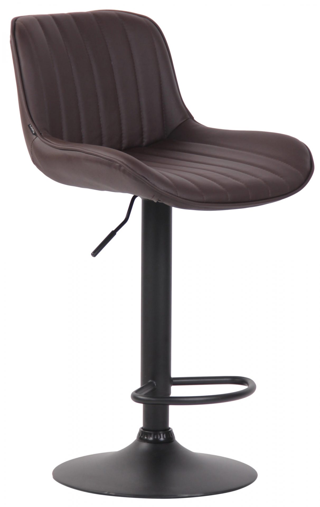 2er Set Barhocker Lentini Kunstleder schwarz, braun
