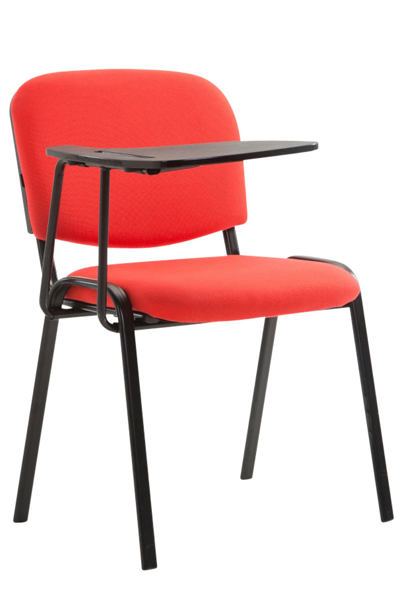 Stuhl Ken mit Klapptisch Stoff, rot