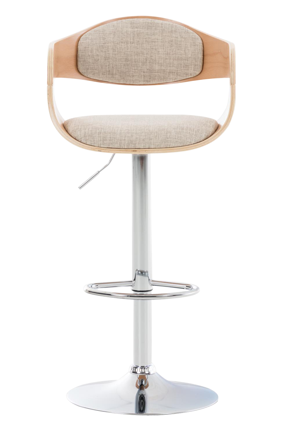 Barhocker Kingston C Stoff, natura/creme