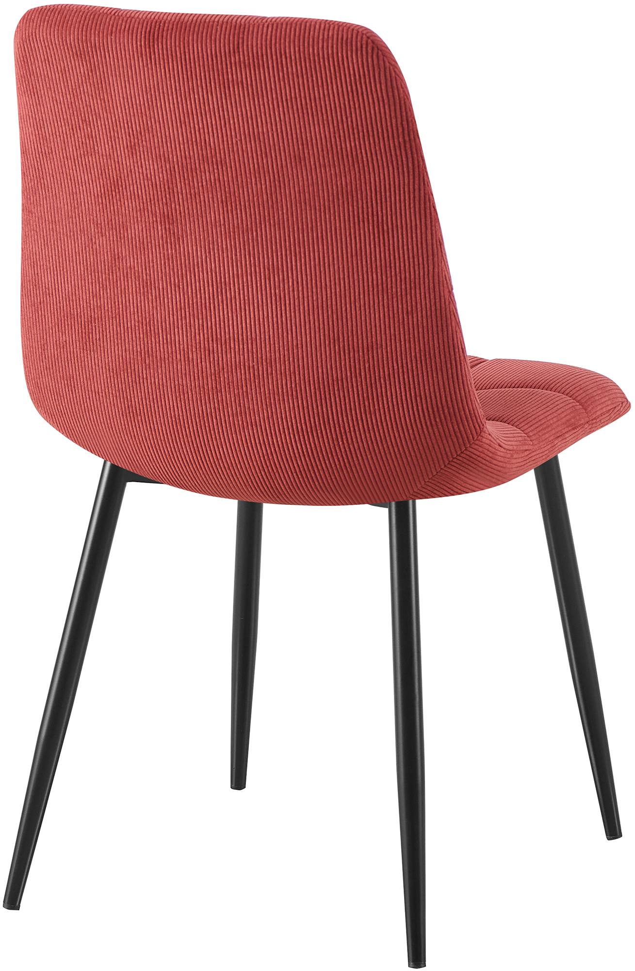 Esszimmerstuhl Tilde Cord, bordeauxrot