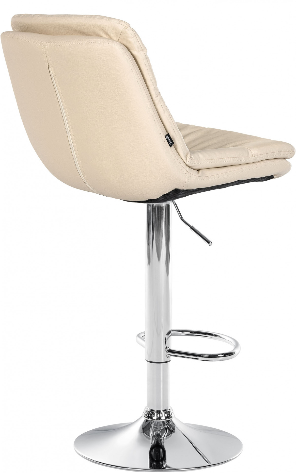 Barhocker Laurel Kunstleder chrom, creme