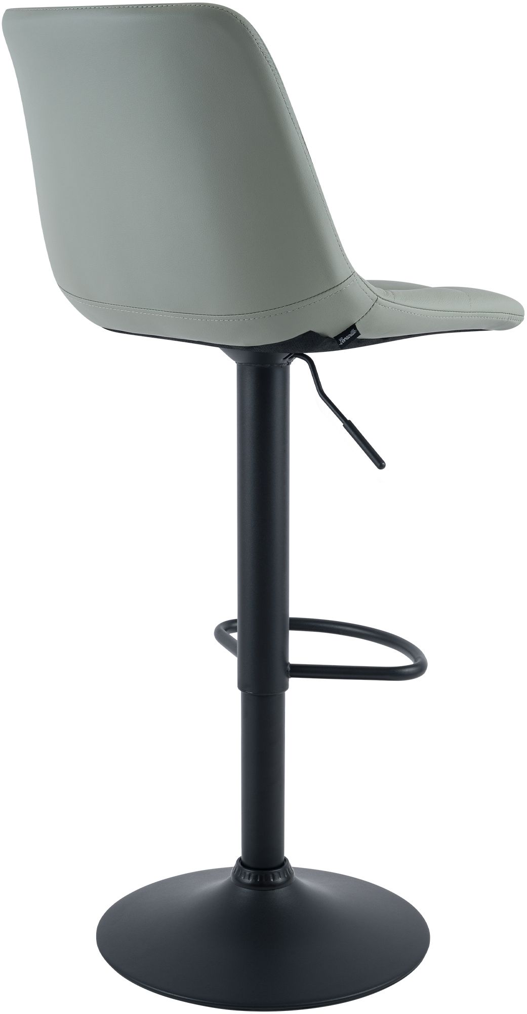 2er Set Barhocker Mapun Kunstleder, grau