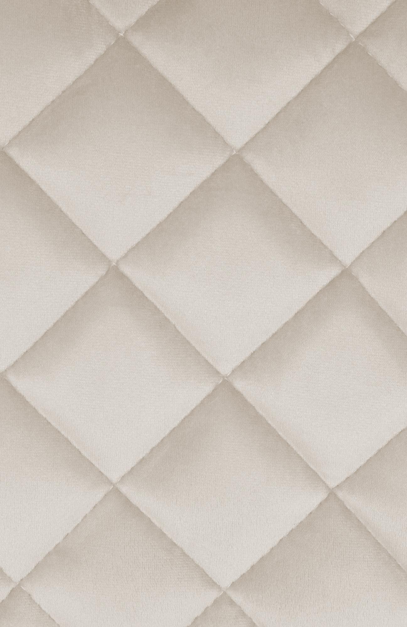 2er Set Barhocker Kasson Samt, creme