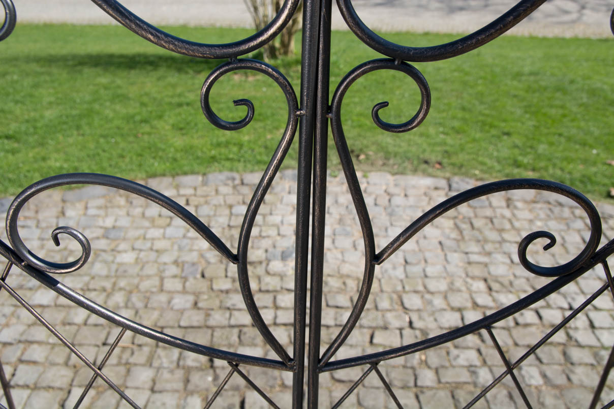 Rosenbogen mit Tor Melissa, bronze