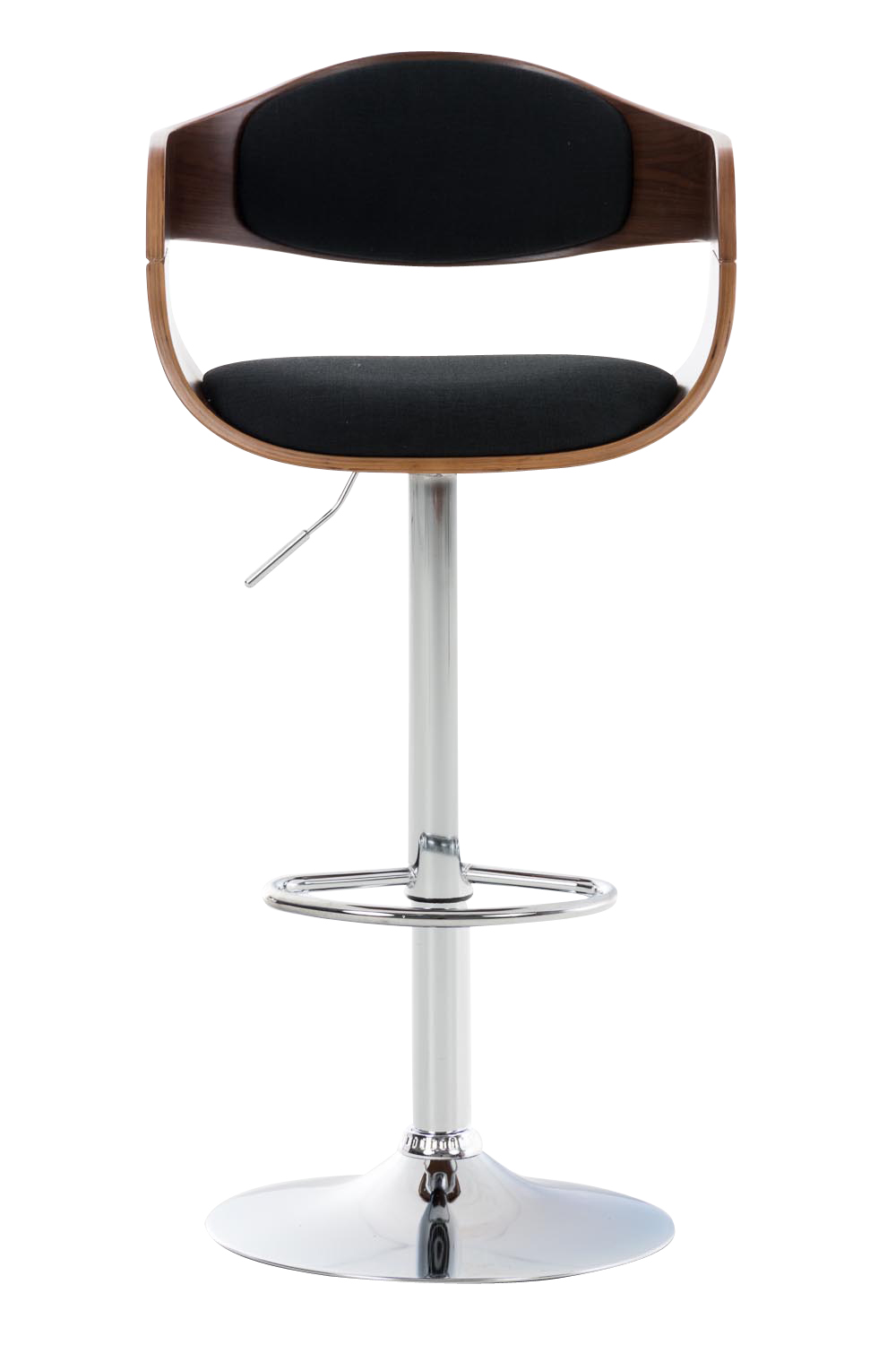 Barhocker Kingston C Stoff, walnuss/schwarz