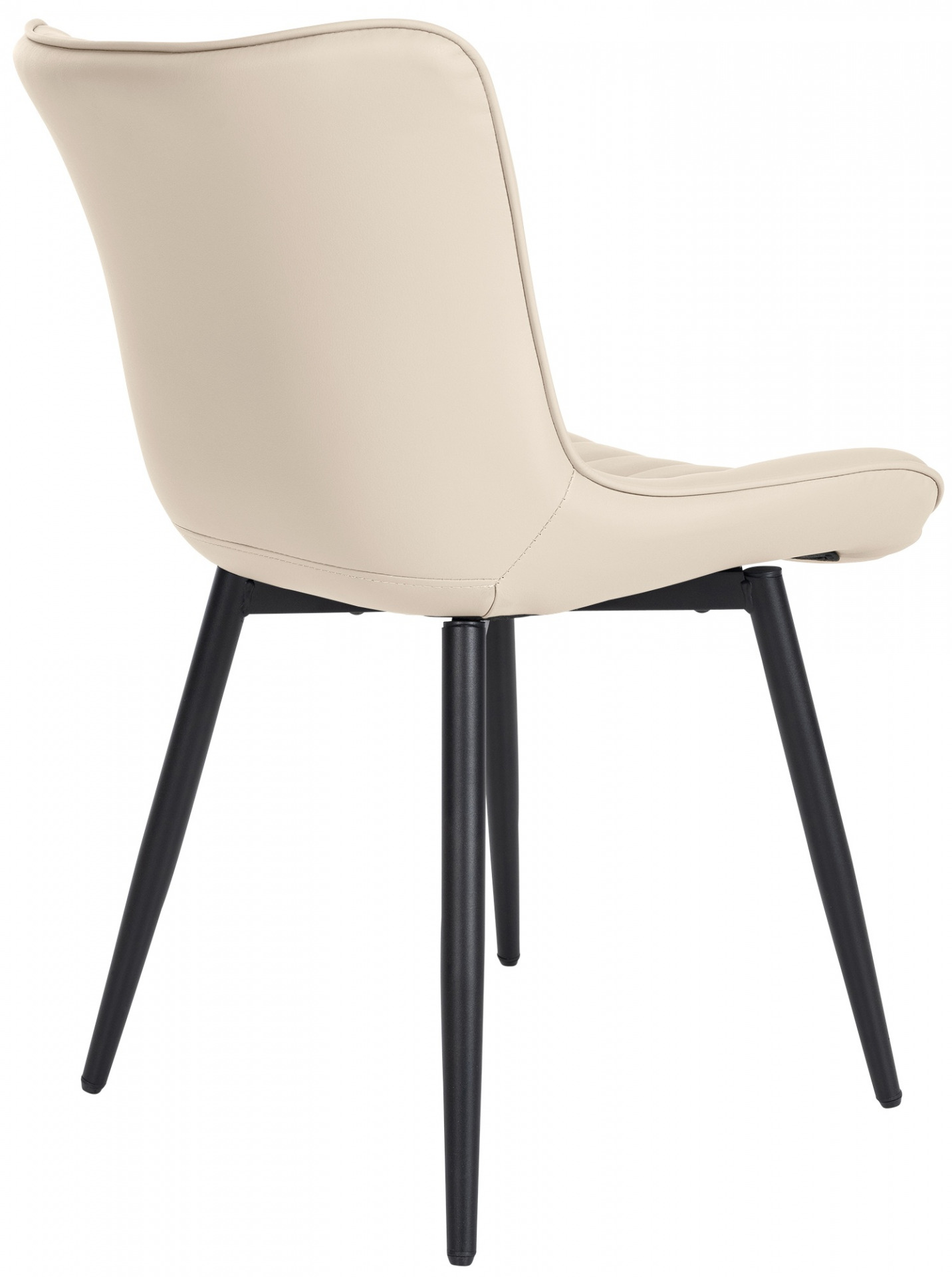 2er Set Stühle Largo Kunstleder, creme