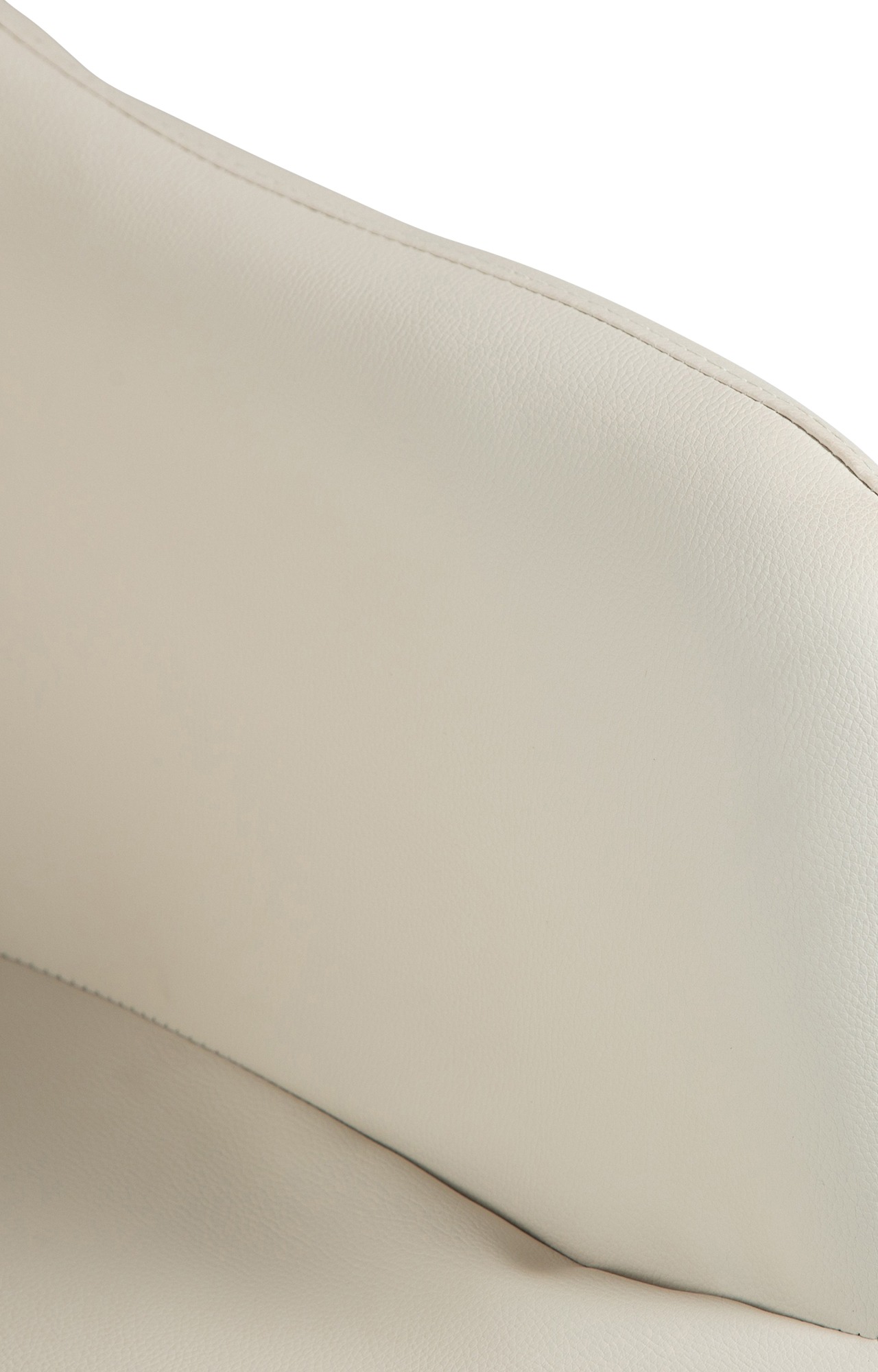 Barhocker Natoma Kunstleder chrom, creme