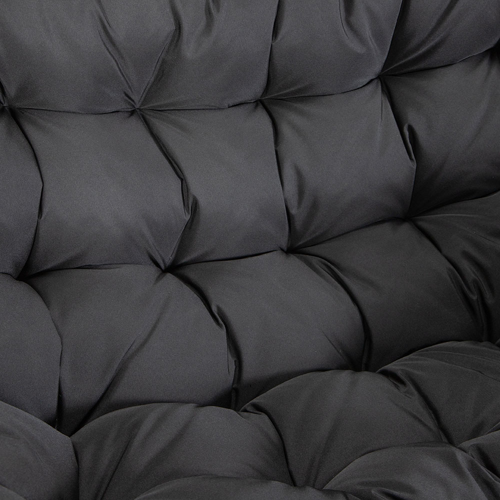 Hängesessel LOMA – 2 Sitzer Schwarz
