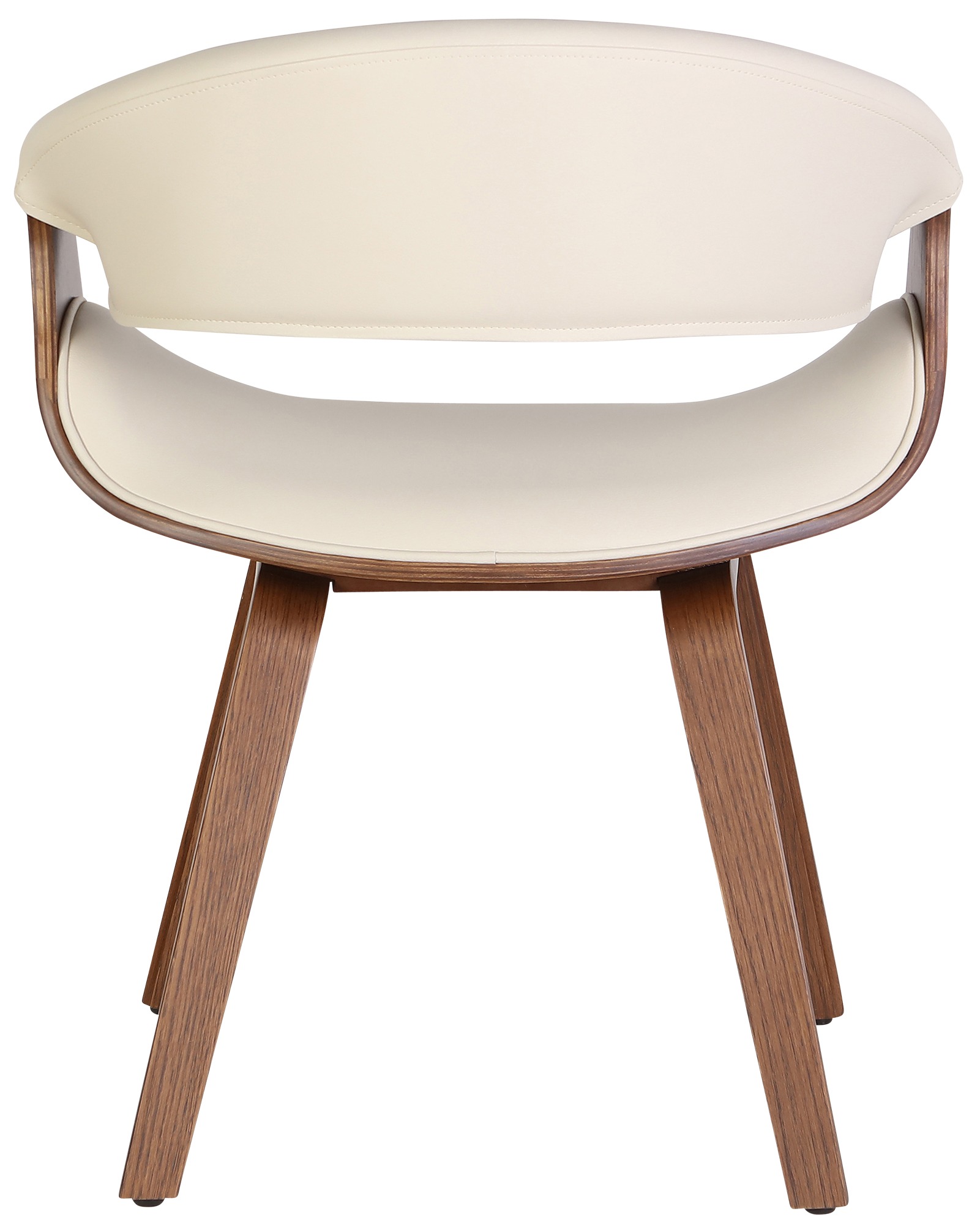 2er Set Esszimmerstuhl Foley Kunstleder, eiche/creme