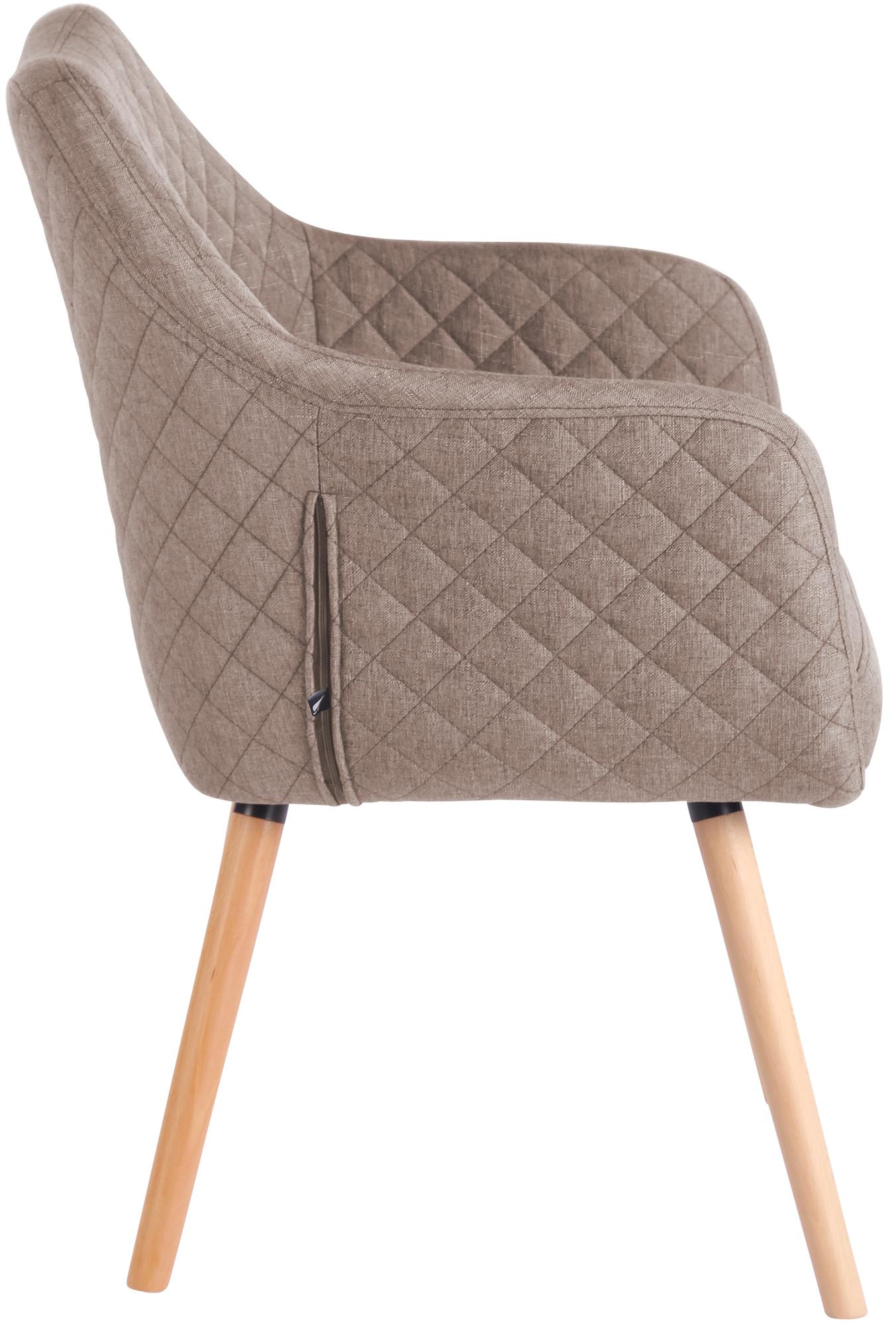 Esszimmerstuhl Gent Stoff natura, taupe