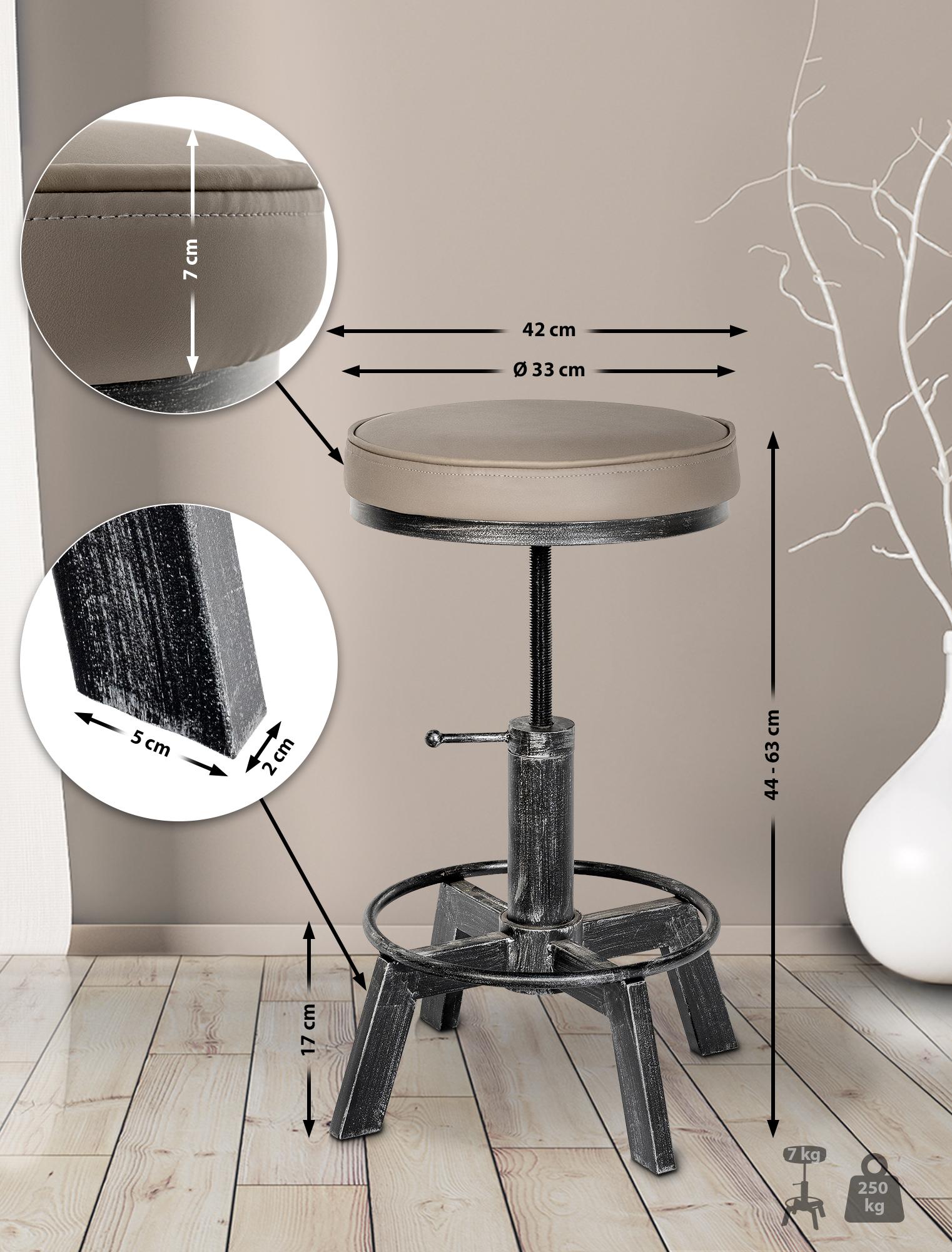 Hocker Destin, antik silber