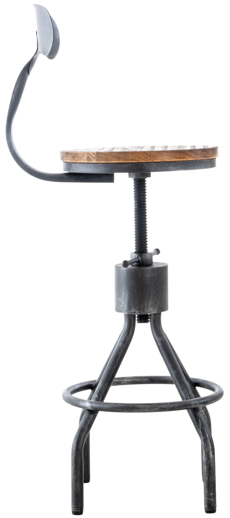 2er Set Barhocker Hanam, antik silber