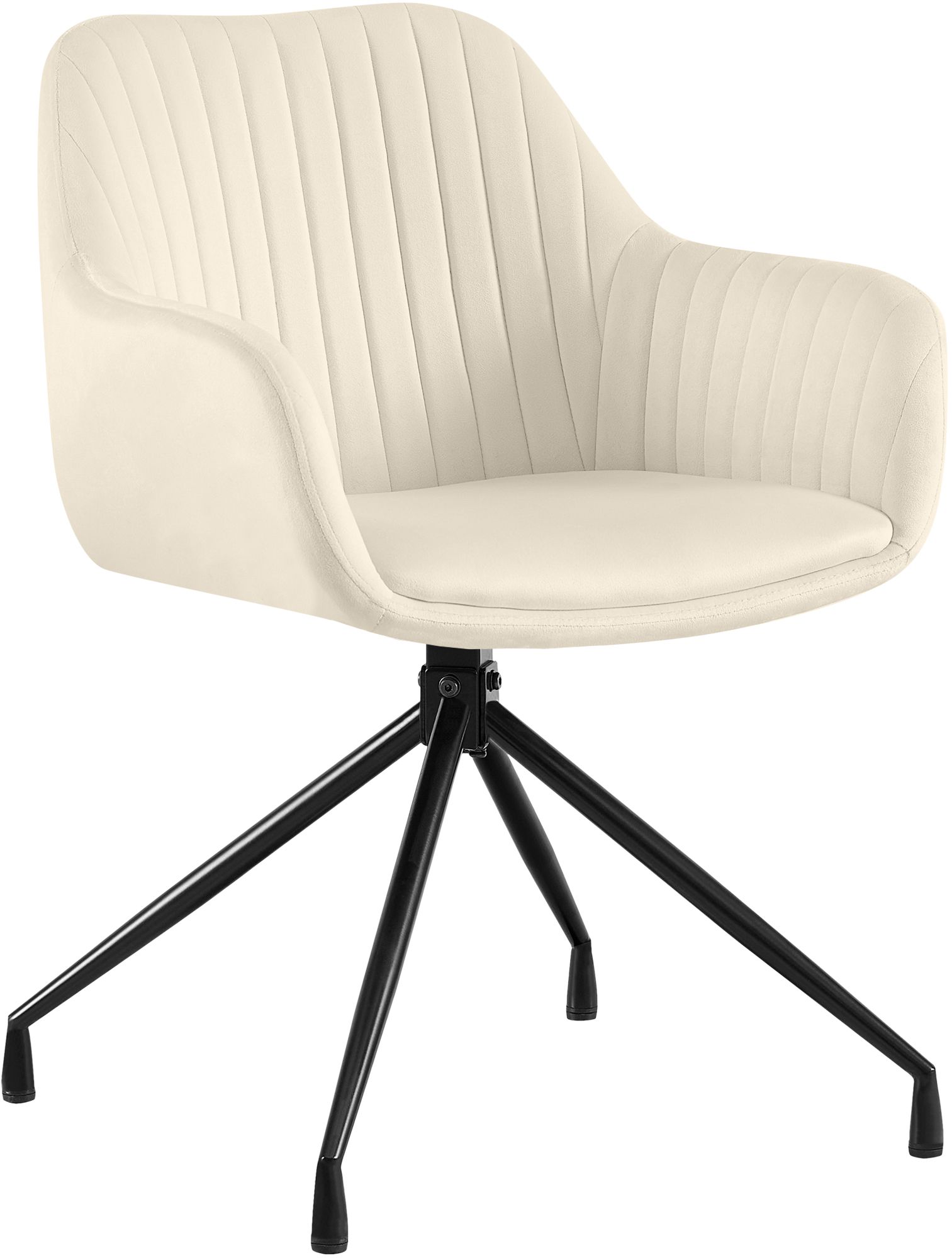 Esszimmerstuhl Welby Samt, creme